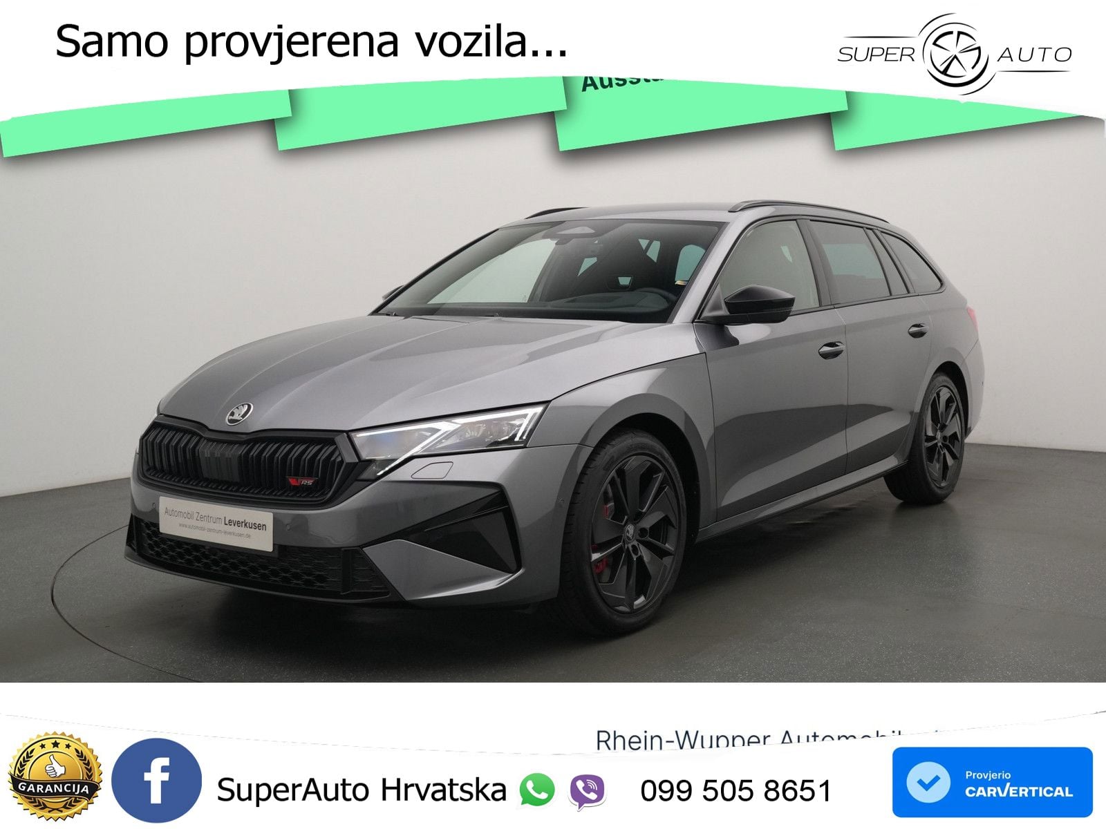 Škoda Octavia Combi RS 2.0 TSI (265 KS) DSG MATRIX+GR SJED+KAM