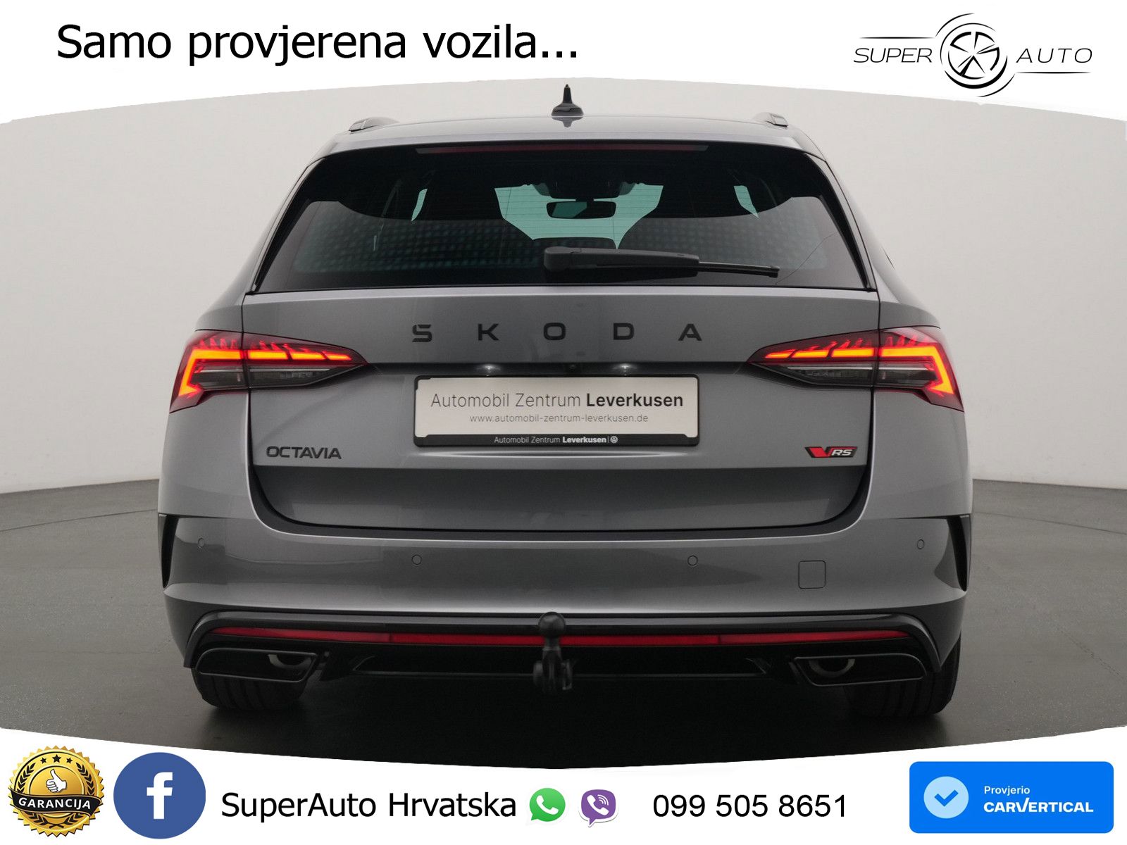 Škoda Octavia Combi RS 2.0 TSI (265 KS) DSG MATRIX+GR SJED+KAM