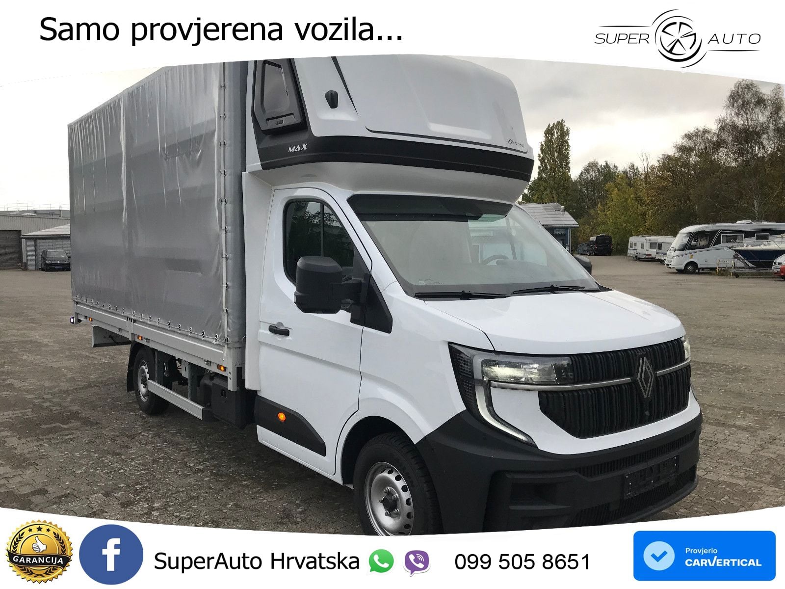 Renault Master Pritsche Schiebeplane Schlafkabine 170 KS