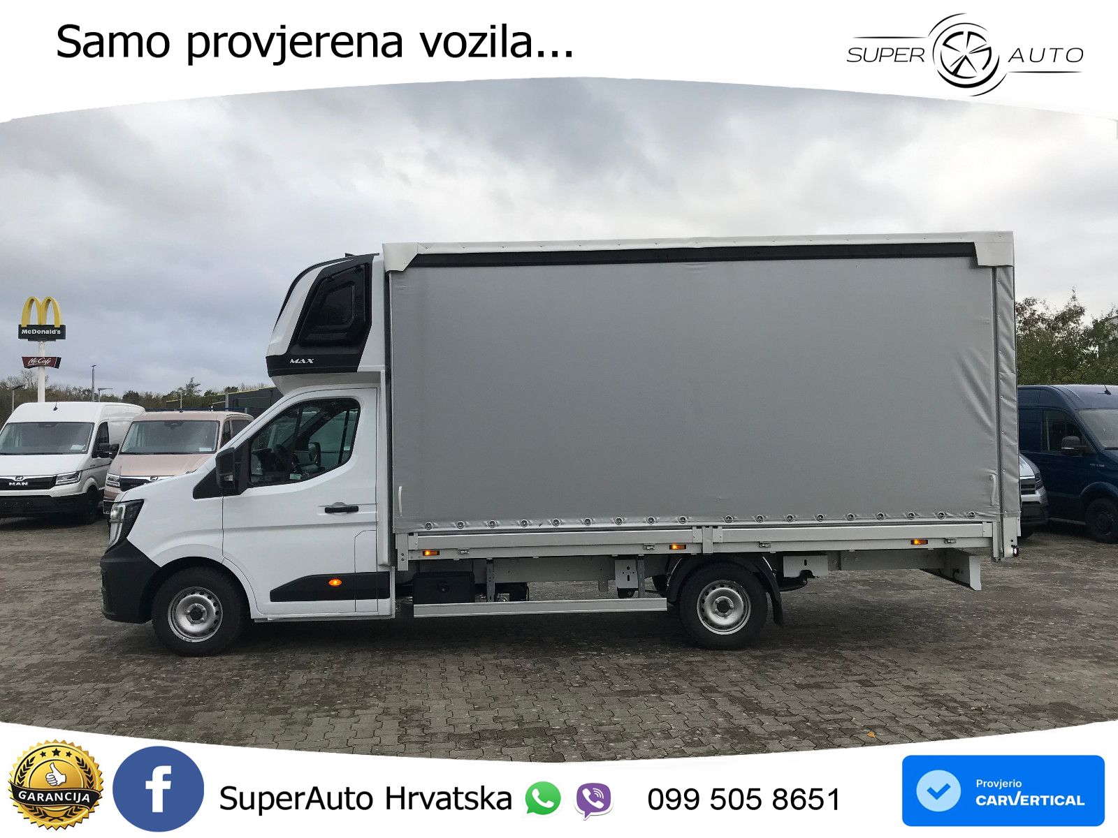 Renault Master Pritsche Schiebeplane Schlafkabine 170 KS