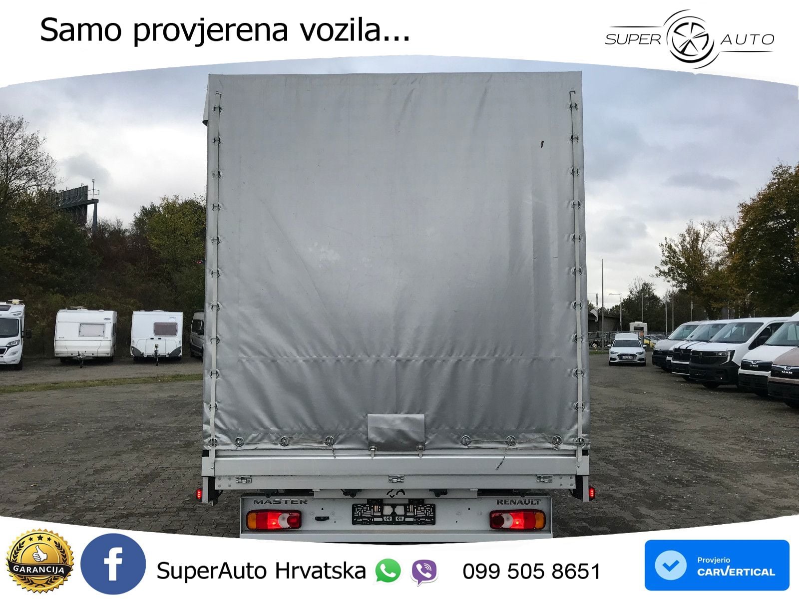 Renault Master Pritsche Schiebeplane Schlafkabine 170 KS