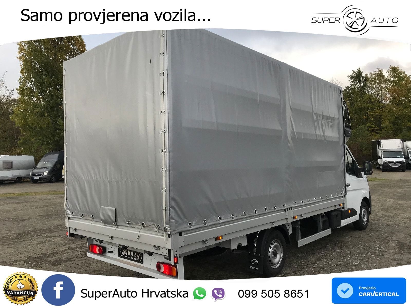 Renault Master Pritsche Schiebeplane Schlafkabine 170 KS