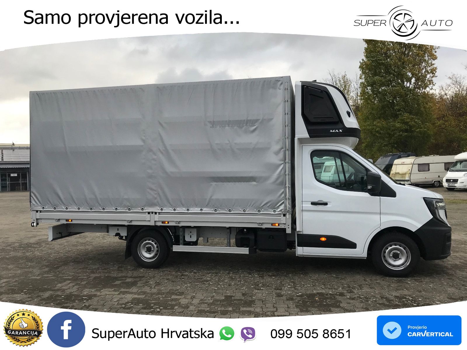 Renault Master Pritsche Schiebeplane Schlafkabine 170 KS