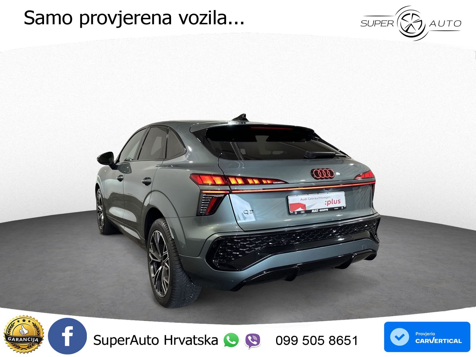 Audi Q3 Sportback 2.0 TDI (150 KS) S tronic S line LED+GR SJED+ACC