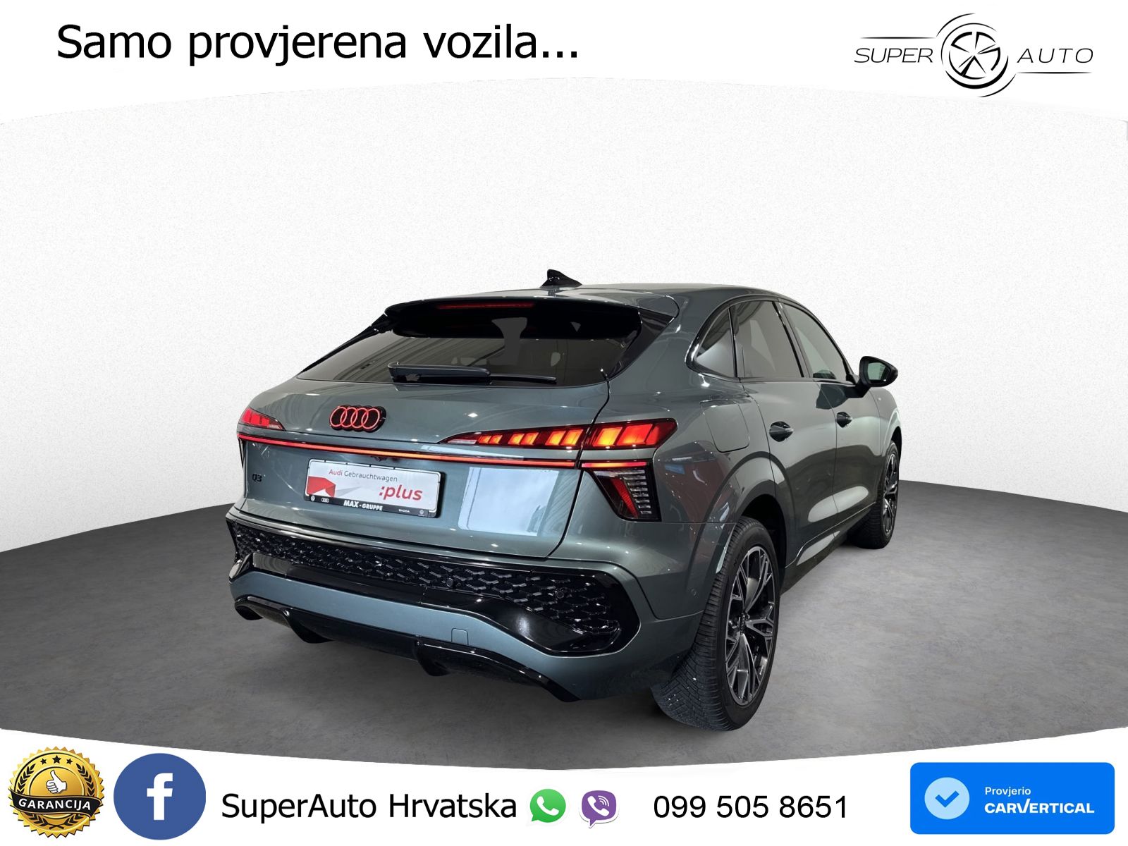 Audi Q3 Sportback 2.0 TDI (150 KS) S tronic S line LED+GR SJED+ACC