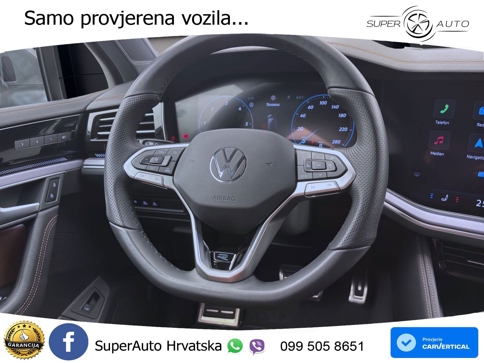 Volkswagen Touareg 3.0 V6 TDI (286 KS) 4MOTION Tiptronic ZRAČNI+ACC+GR SJED+KAM