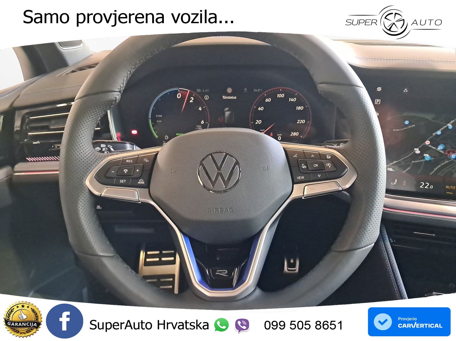 Volkswagen Touareg 3.0 V6 TFSI (340 KS) 4MOTION Tiptronic ZRAČNI+ACC+4xGR SJED+KAM