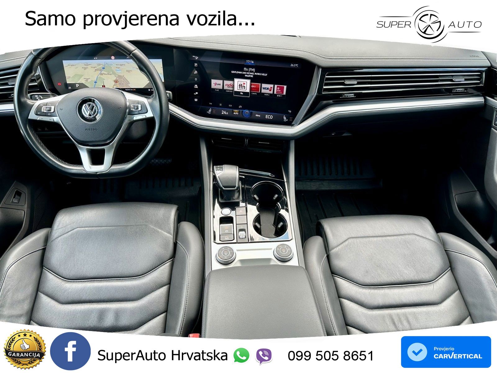 Volkswagen Touareg 3.0 V6 TDI (286 KS) 4MOTION Tiptronic ZRAČNI+ACC+GR SJED+KAM+PANO