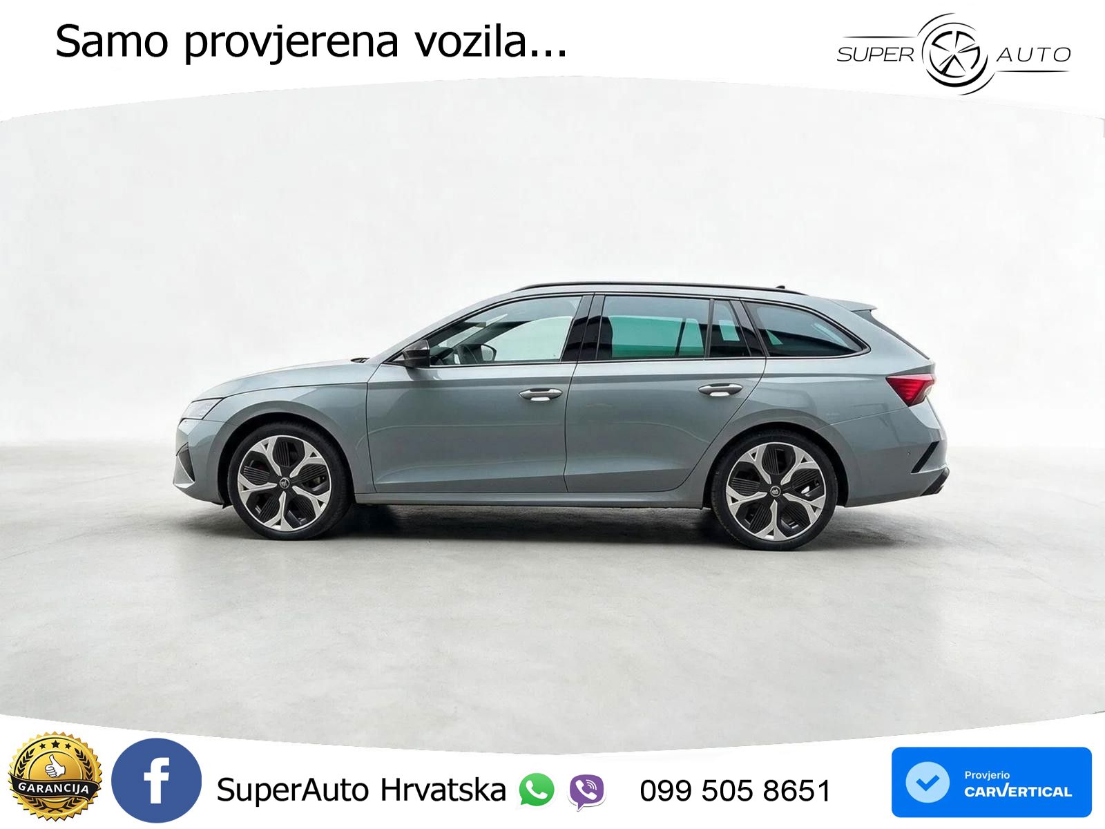 Škoda Octavia Combi RS 2.0 TSI (265 KS) DSG LED+GR SJED+ACC