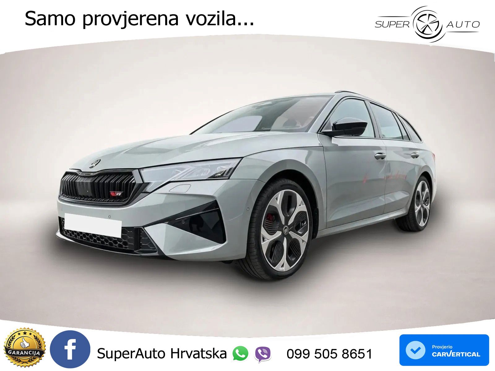 Škoda Octavia Combi RS 2.0 TSI (265 KS) DSG LED+GR SJED+ACC