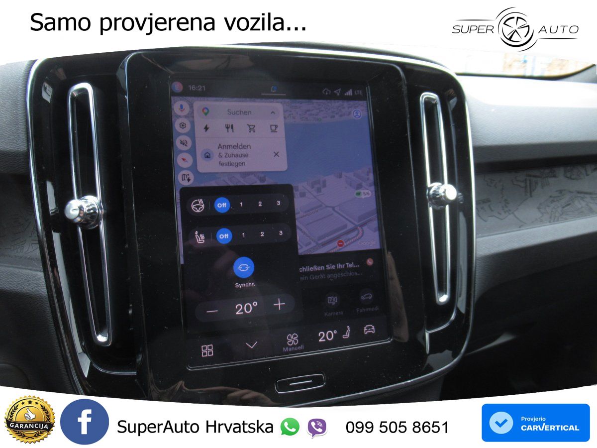 Volvo XC40 Recharge 82 kWh Twin Motor 408 KS AWD LED+GR SJED+ACC