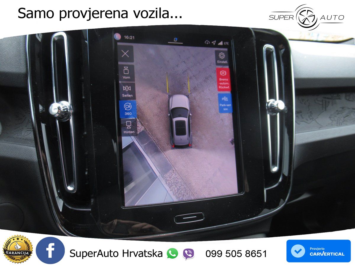 Volvo XC40 Recharge 82 kWh Twin Motor 408 KS AWD LED+GR SJED+ACC