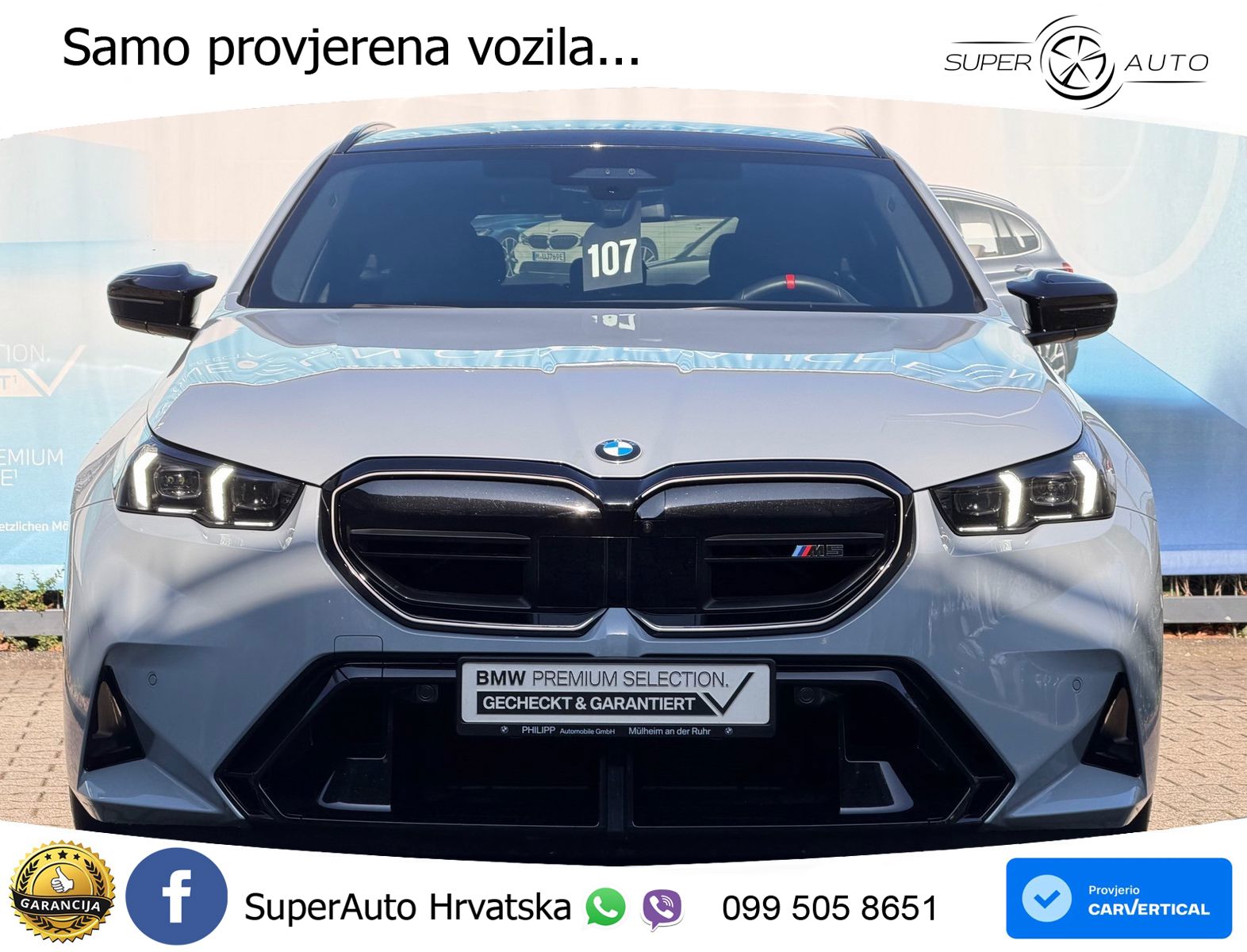 BMW M5 Touring 4.4 V8 (727 KS) xDrive Steptronic ZRAČNI+ACC+4xGR SJED+KAM