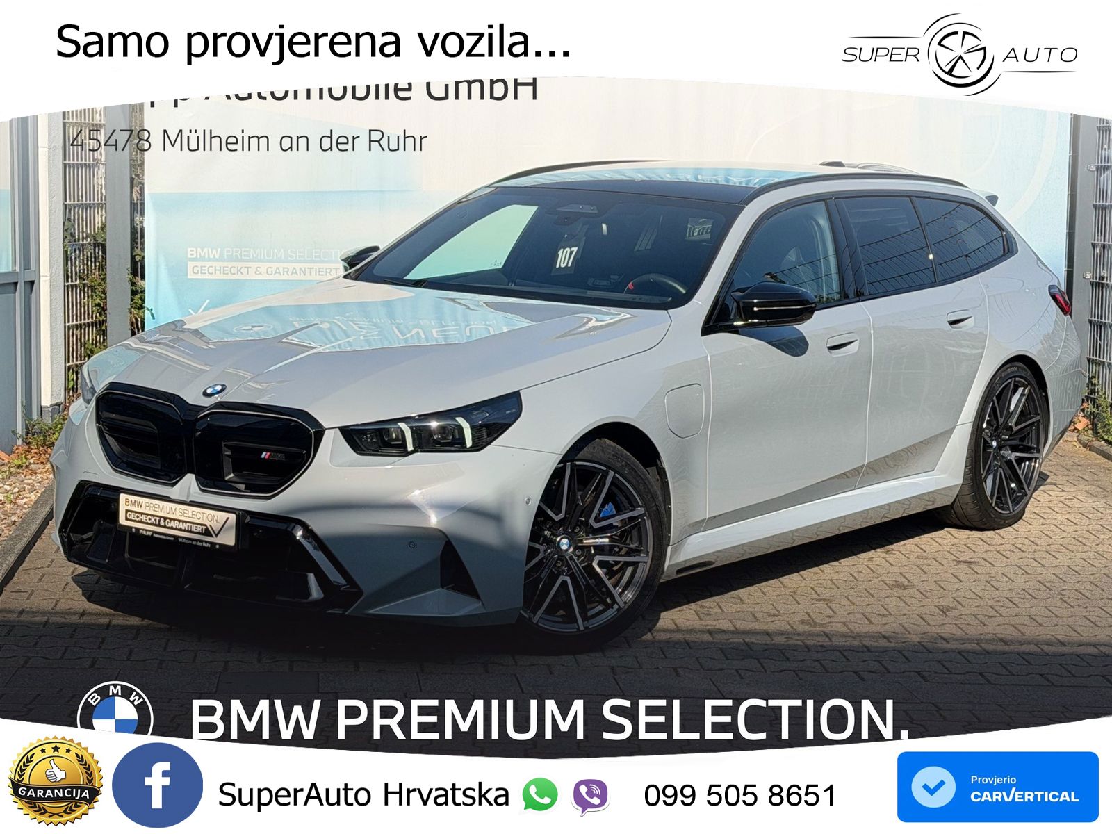 BMW M5 Touring 4.4 V8 (727 KS) xDrive Steptronic ZRAČNI+ACC+4xGR SJED+KAM