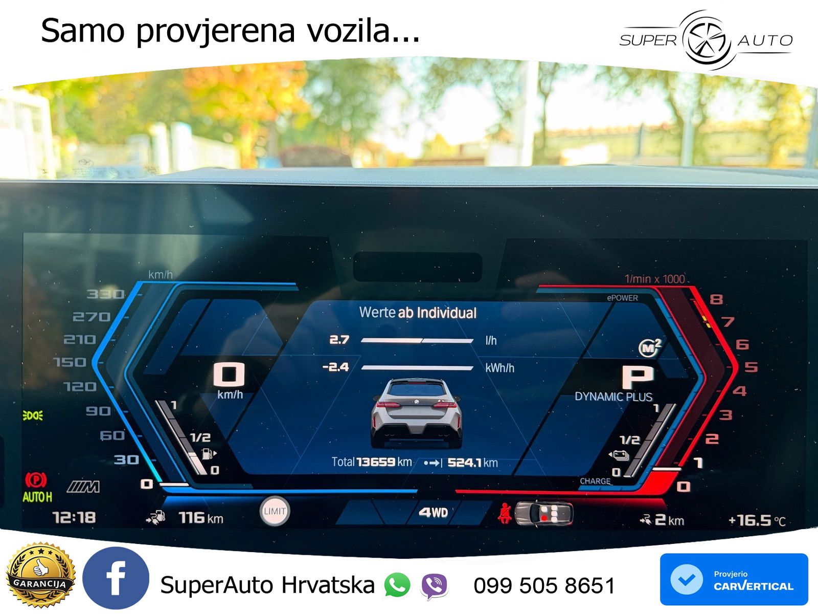 BMW M5 Touring 4.4 V8 (727 KS) xDrive Steptronic ZRAČNI+ACC+4xGR SJED+KAM