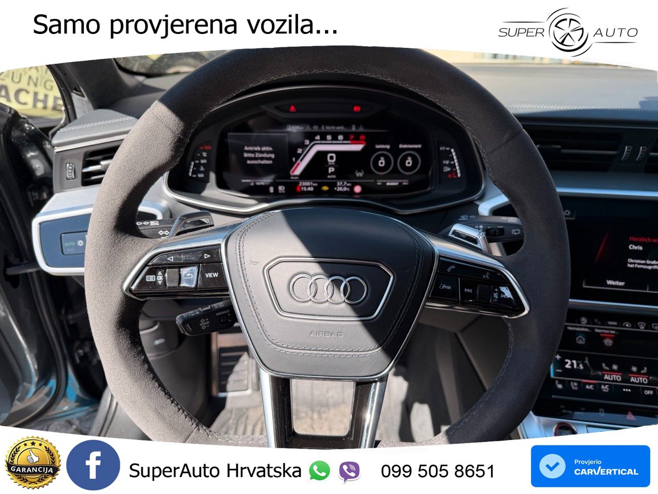 Audi RS6 Avant 4.0 TFSI V8 performance (630 KS)  quattro tiptronic ACC+HEAD+4xGR SJED+360+PANO