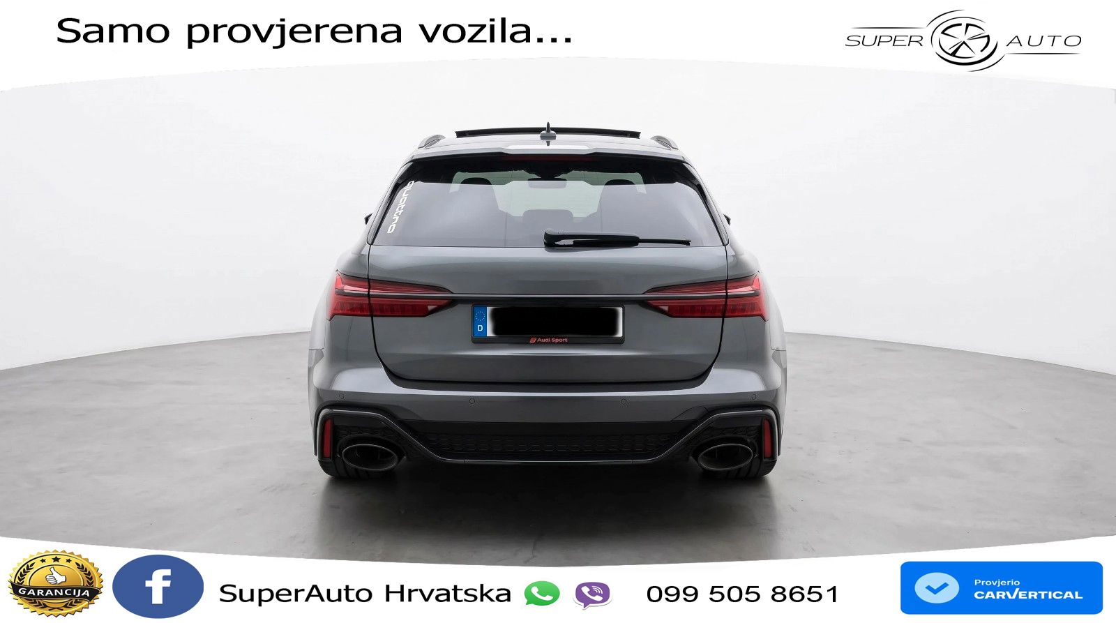 Audi RS6 Avant 4.0 TFSI V8 performance (630 KS)  quattro tiptronic ACC+HEAD+4xGR SJED+360+PANO