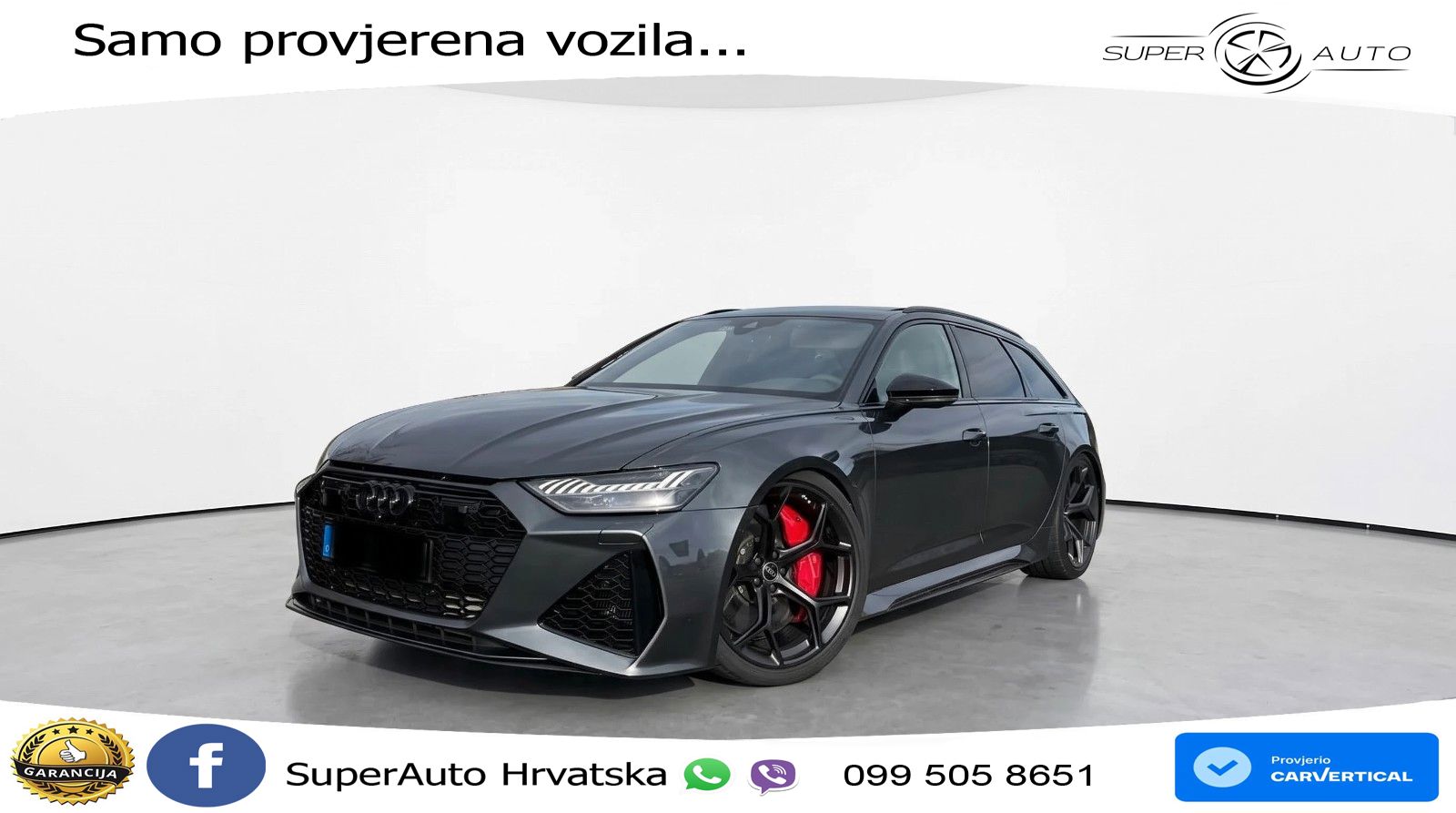 Audi RS6 Avant 4.0 TFSI V8 performance (630 KS)  quattro tiptronic ACC+HEAD+4xGR SJED+360+PANO