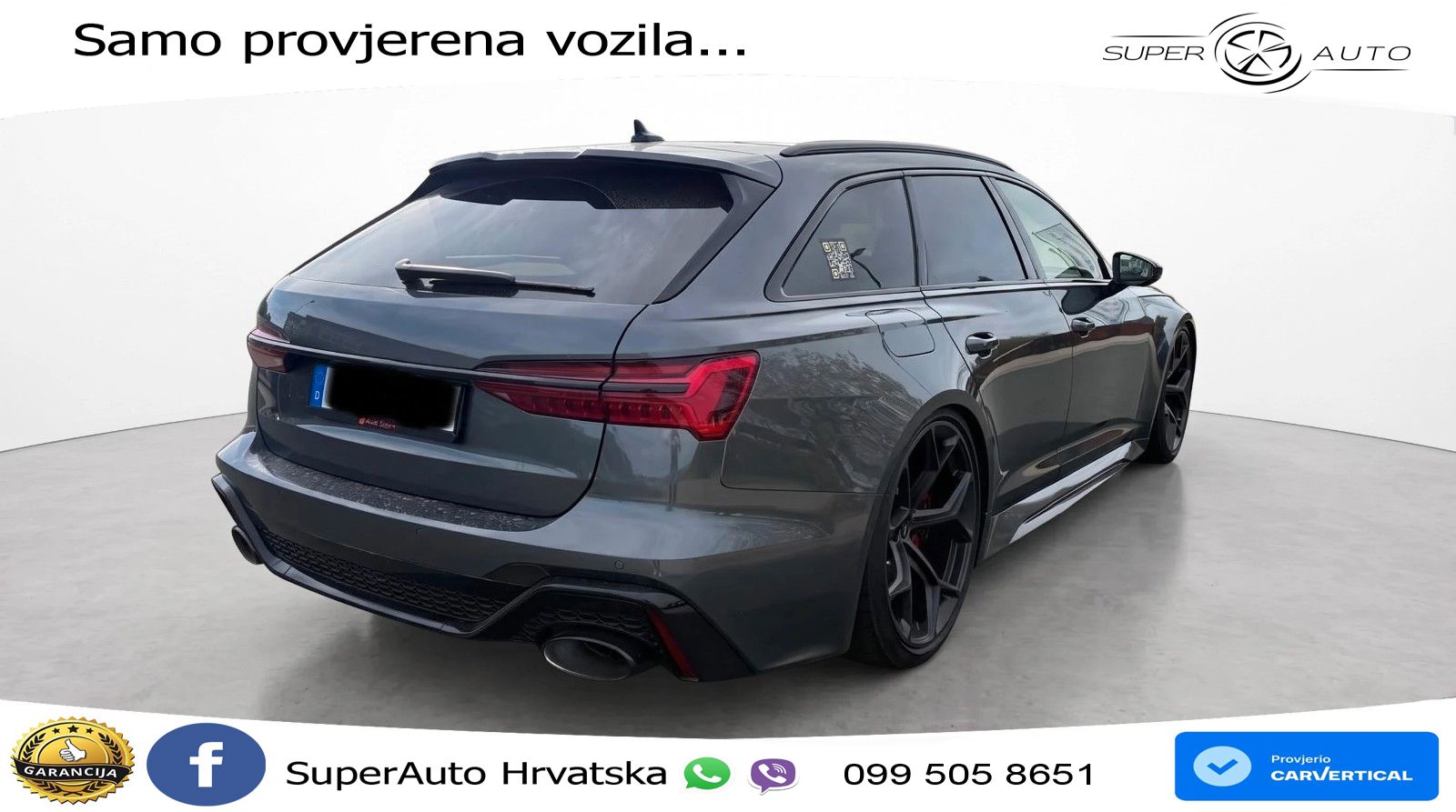 Audi RS6 Avant 4.0 TFSI V8 performance (630 KS)  quattro tiptronic ACC+HEAD+4xGR SJED+360+PANO
