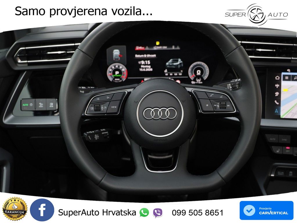 Audi A3 Sportback 40 TFSI (204 KS) quattro S tronic advanced LED+GR SJED+ACC