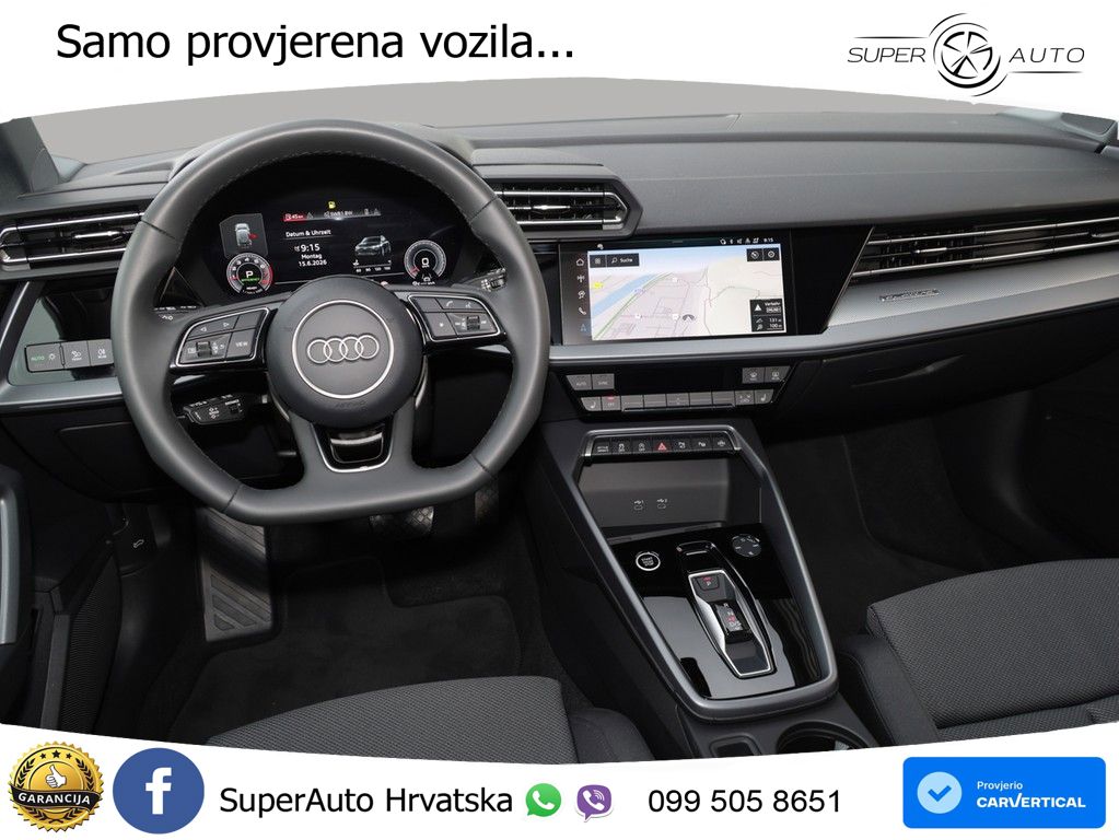 Audi A3 Sportback 40 TFSI (204 KS) quattro S tronic advanced LED+GR SJED+ACC