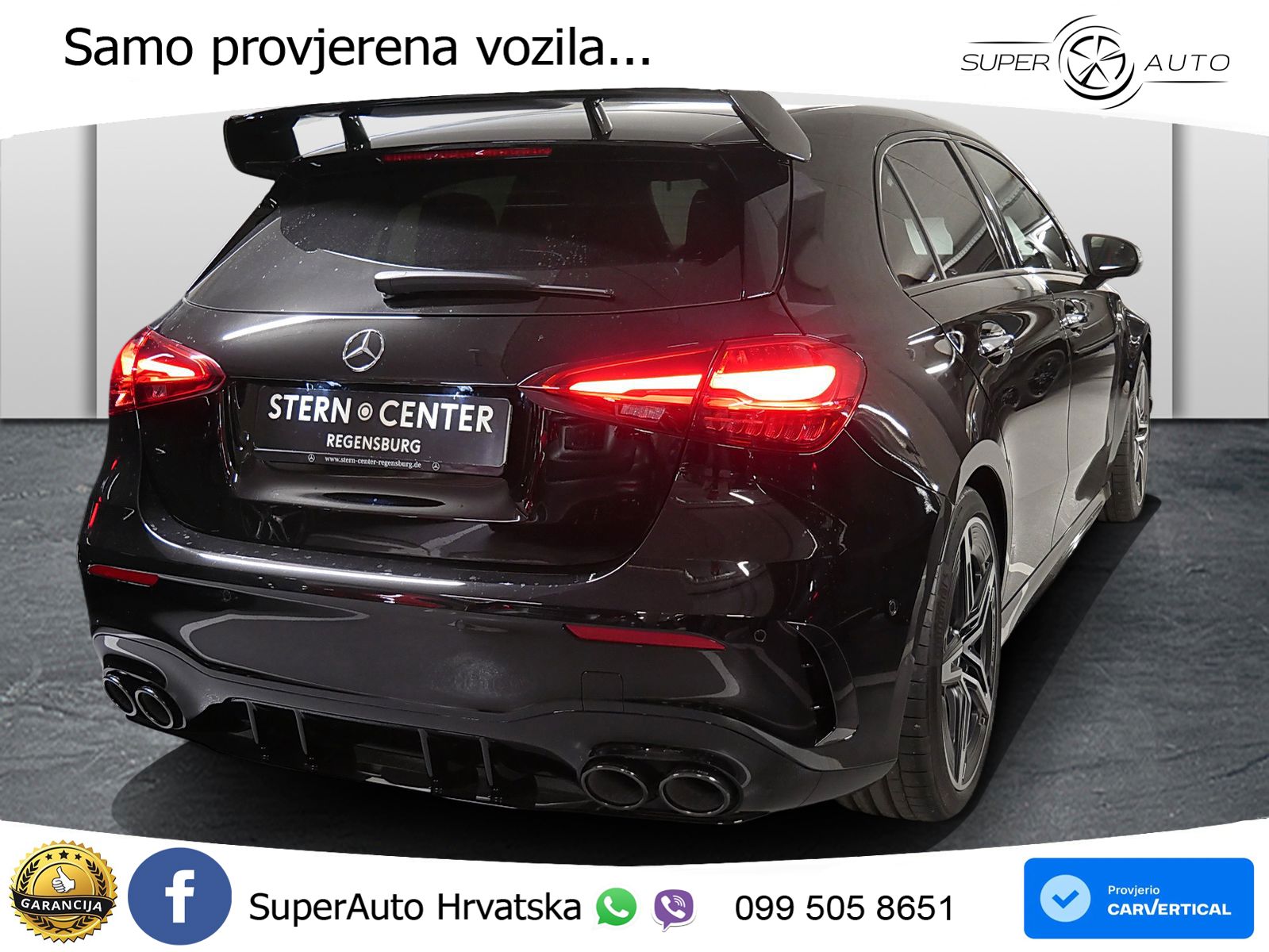 Mercedes-Benz AMG A 45 S 4MATIC+ AMG SPEEDSHIFT DCT 8G MATRIX+GR SJED+KAM