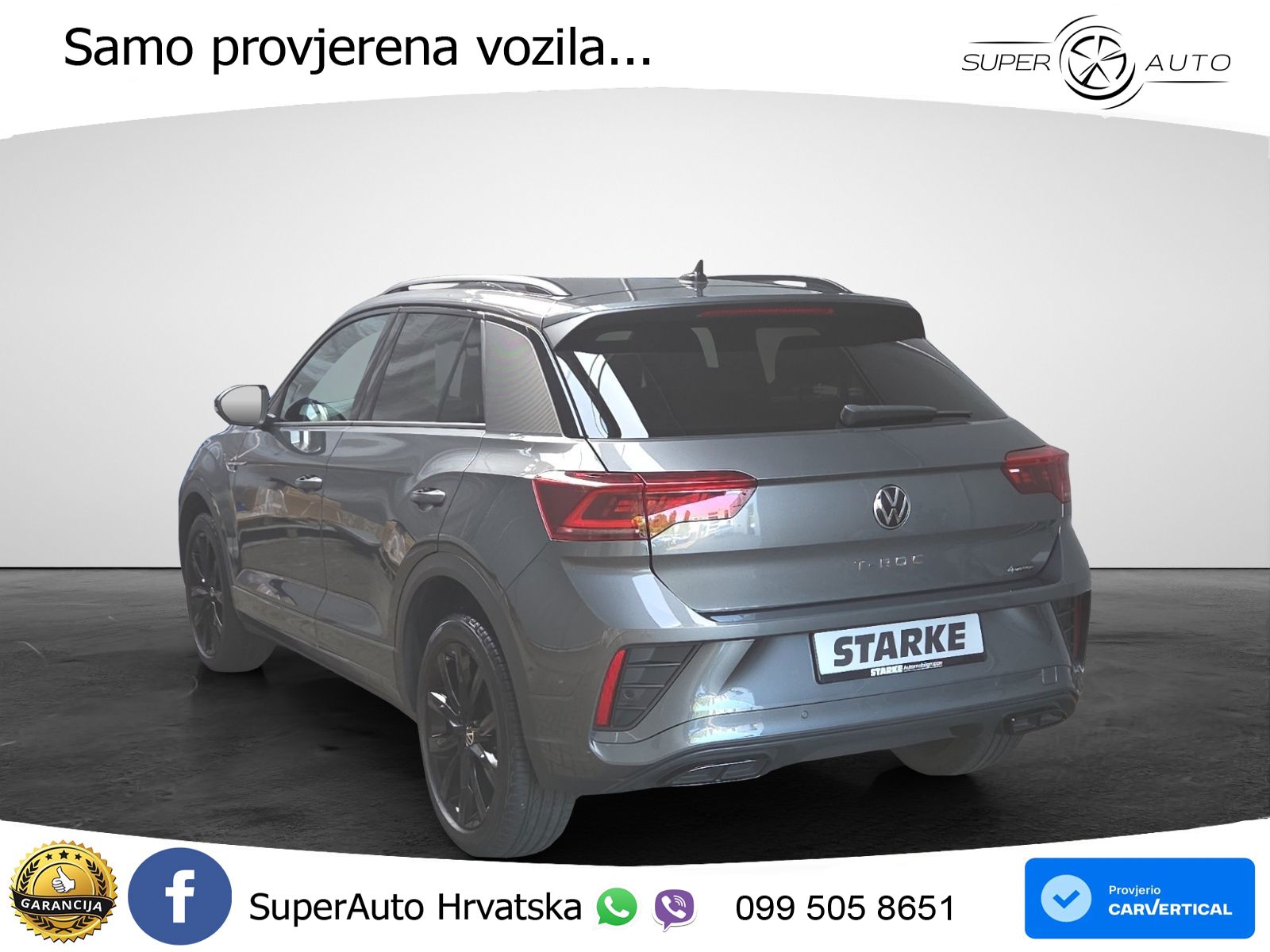 Volkswagen T-Roc 2.0 TSI (190 KS) 4M DSG LED+GR SJED+ACC