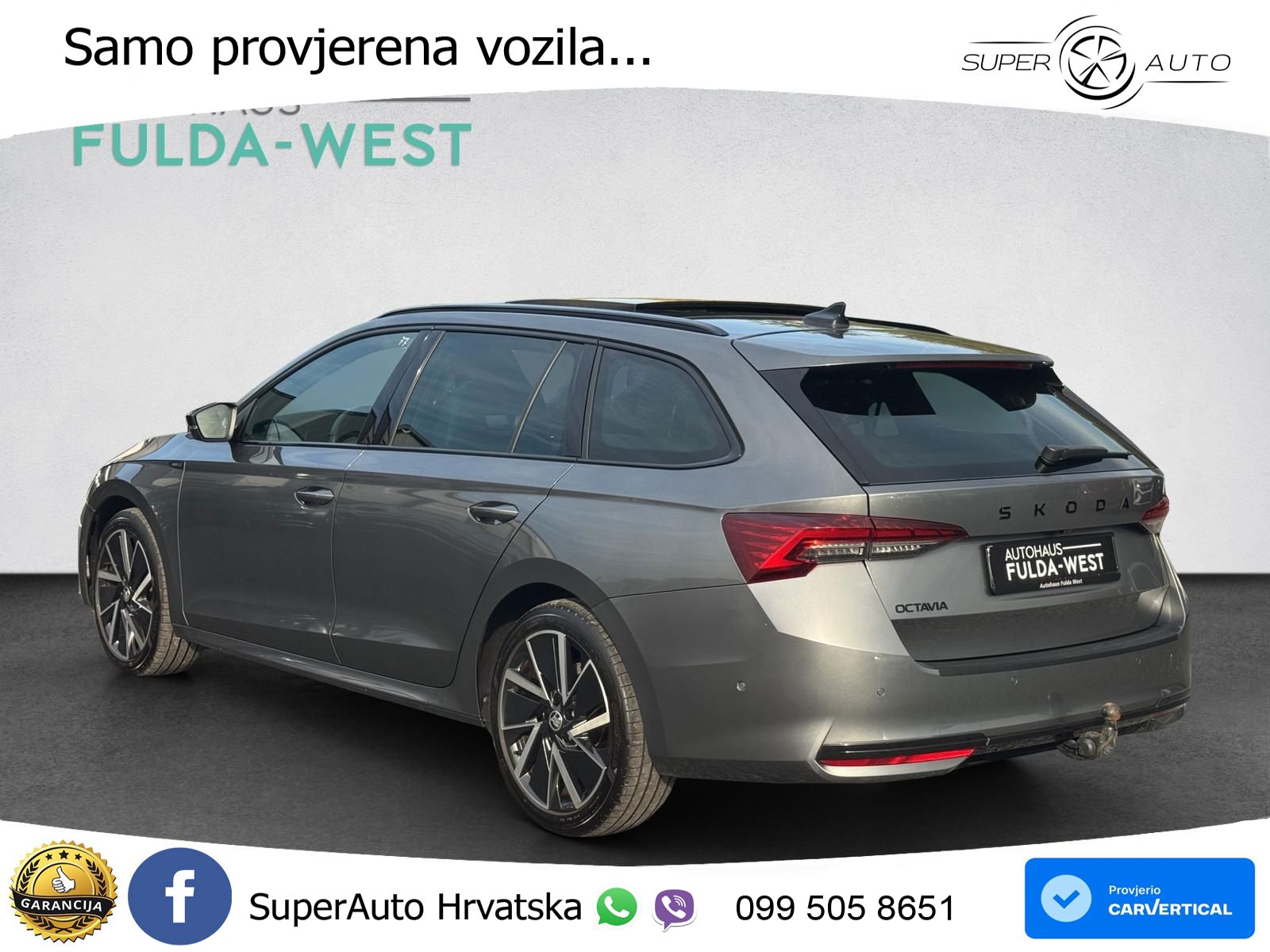 Škoda Octavia Combi 2.0 TDI (150 KS) DSG SportLine LED+GR SJED+ACC