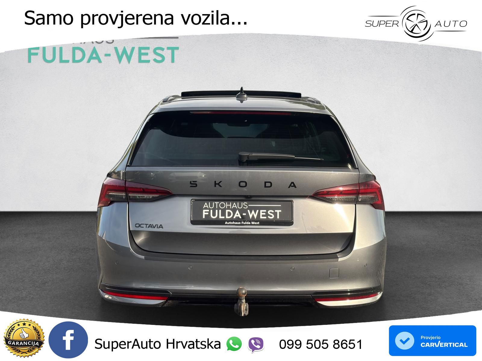 Škoda Octavia Combi 2.0 TDI (150 KS) DSG SportLine LED+GR SJED+ACC