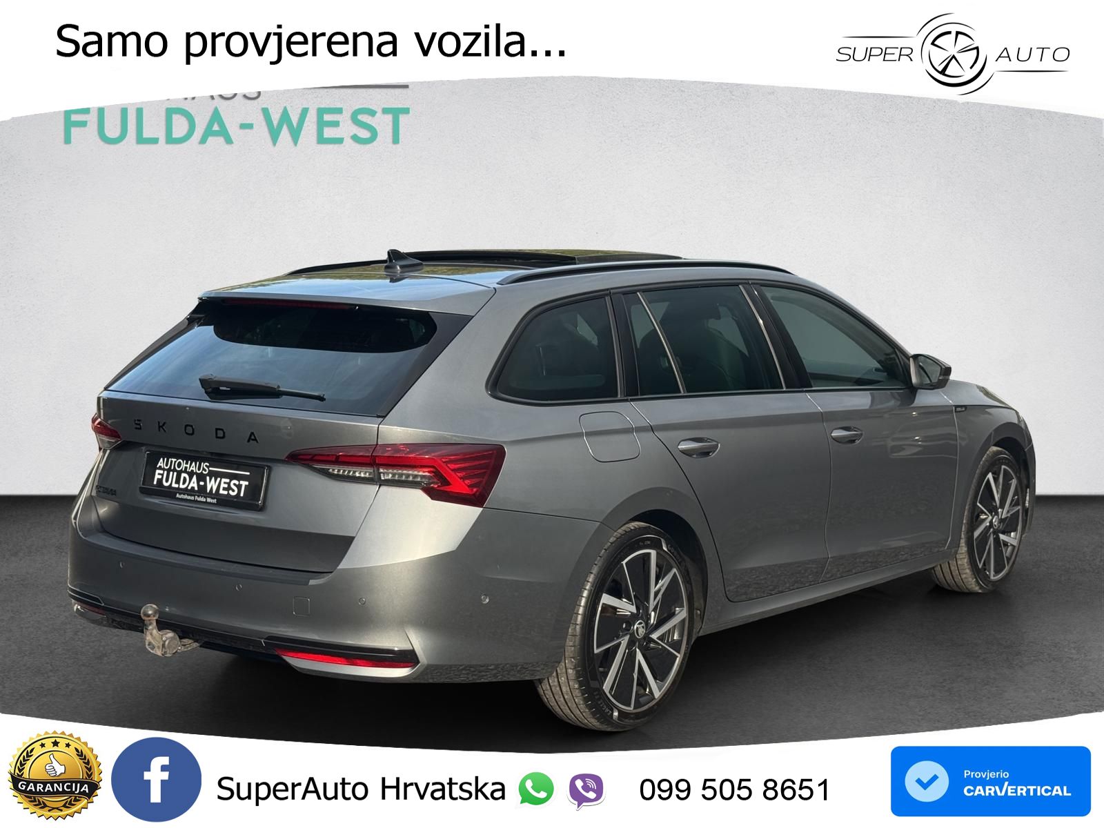 Škoda Octavia Combi 2.0 TDI (150 KS) DSG SportLine LED+GR SJED+ACC