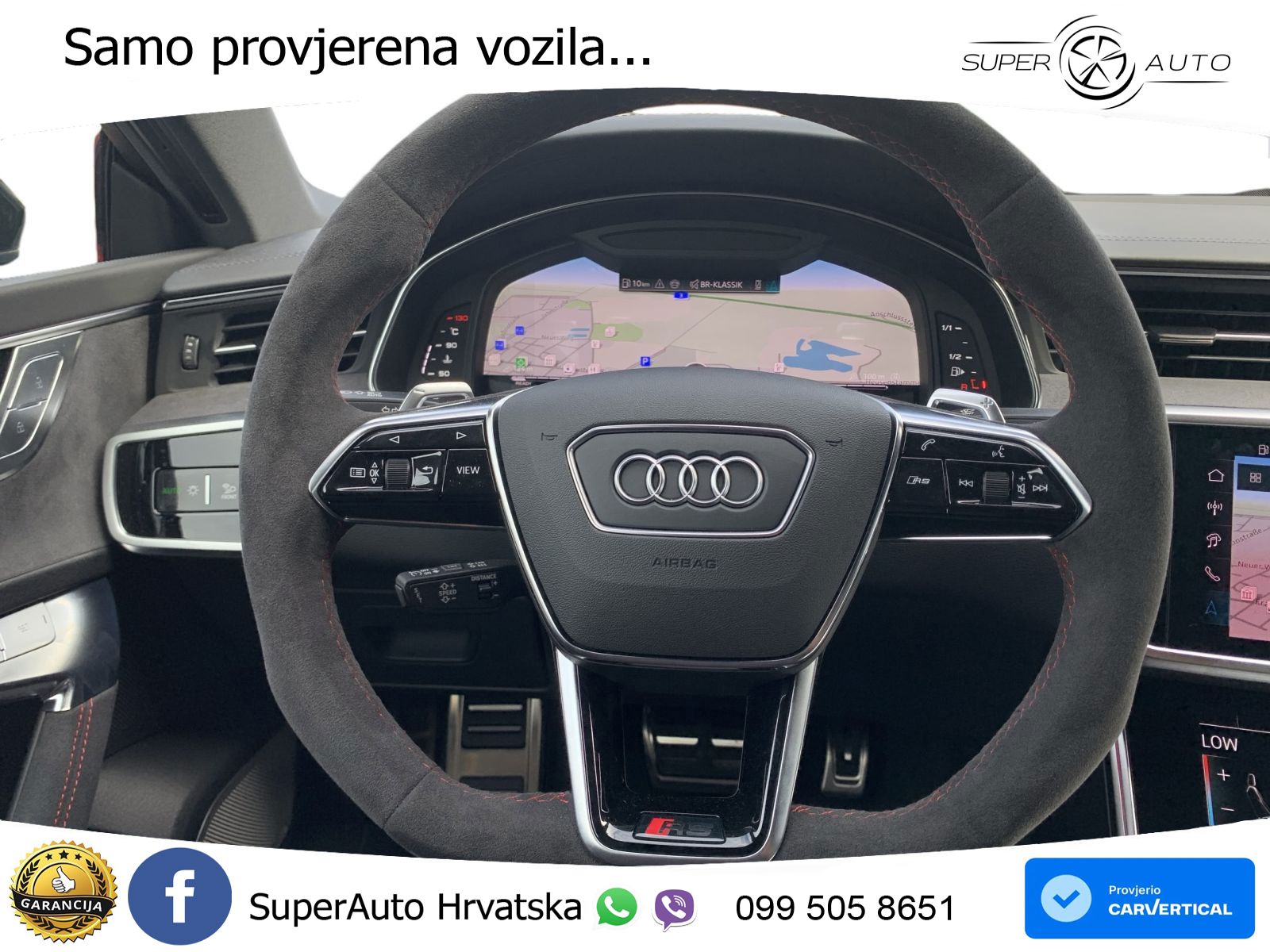 Audi RS7 4.0 TFSI V8 performance (630 KS) quattro tiptronic MATRIX+GR SJED+KAM