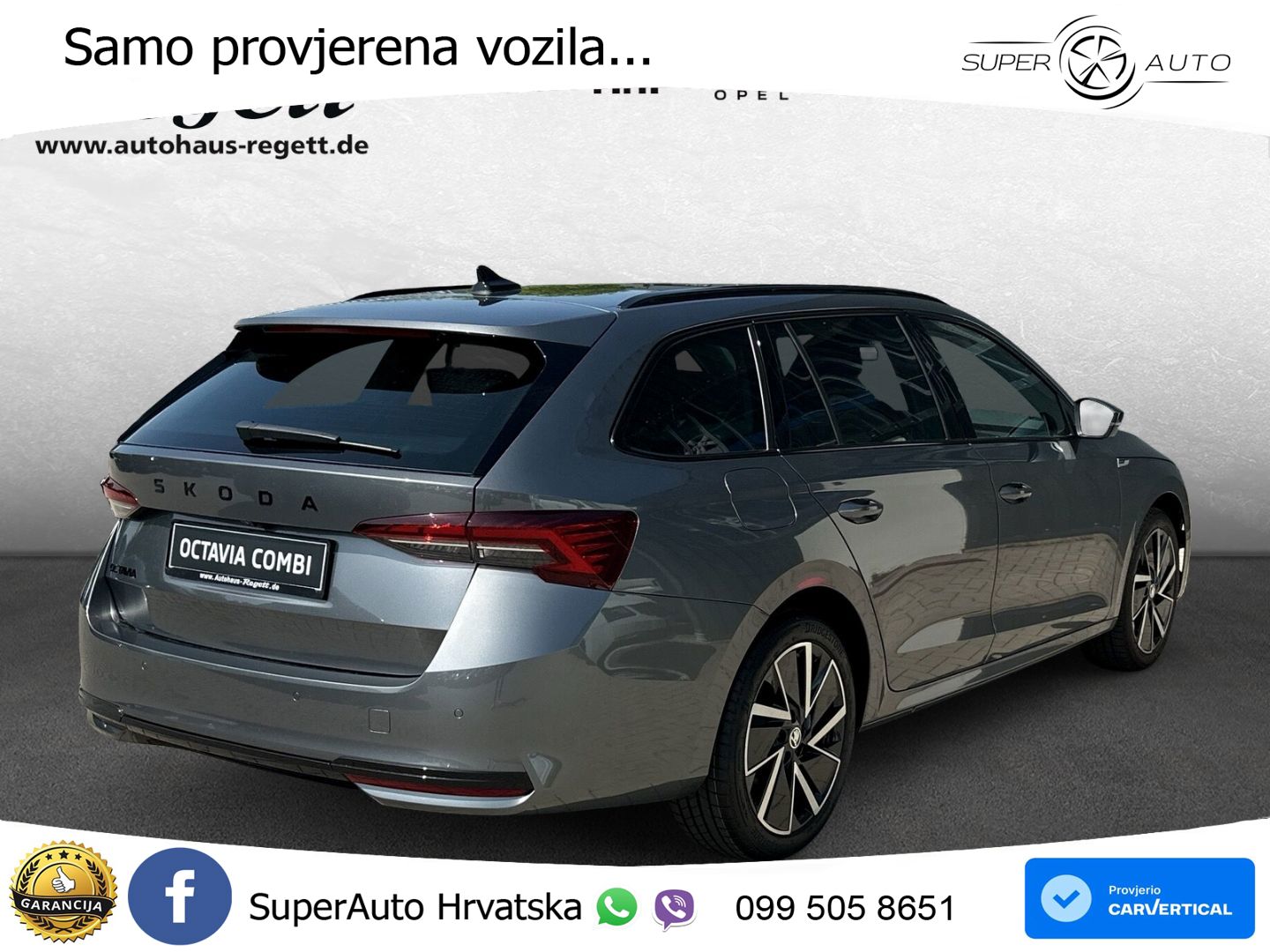 Škoda Octavia Combi 1.5 TSI (150 KS) DSG SportLine MATRIX+GR SJED+KAM