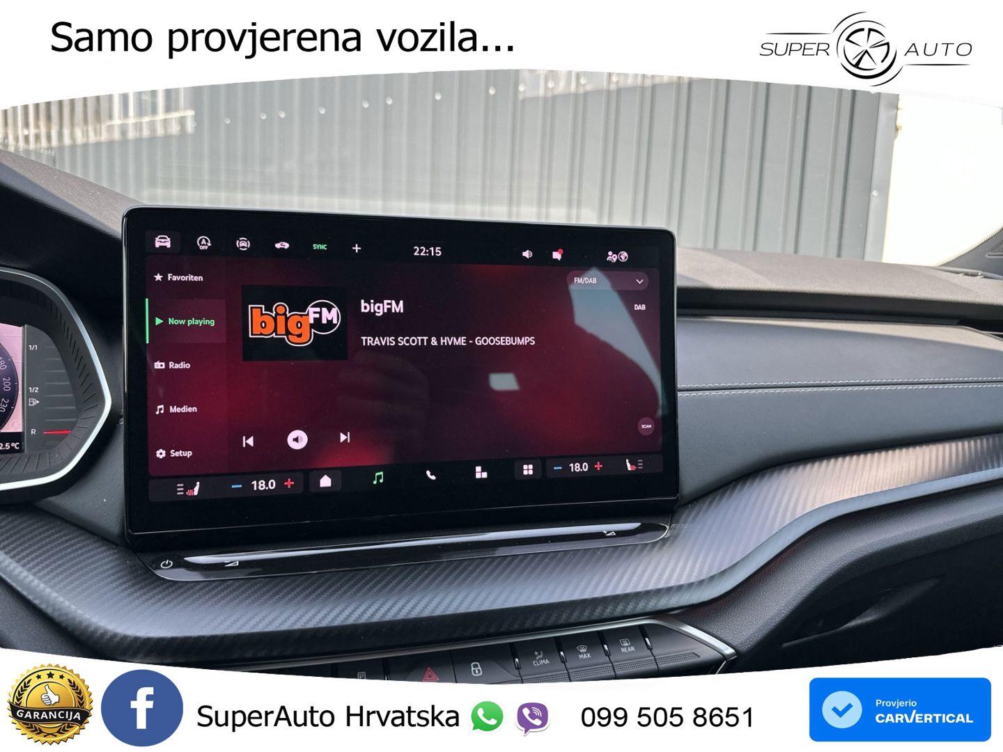 Škoda Octavia Combi 1.5 TSI (150 KS) DSG SportLine MATRIX+GR SJED+KAM