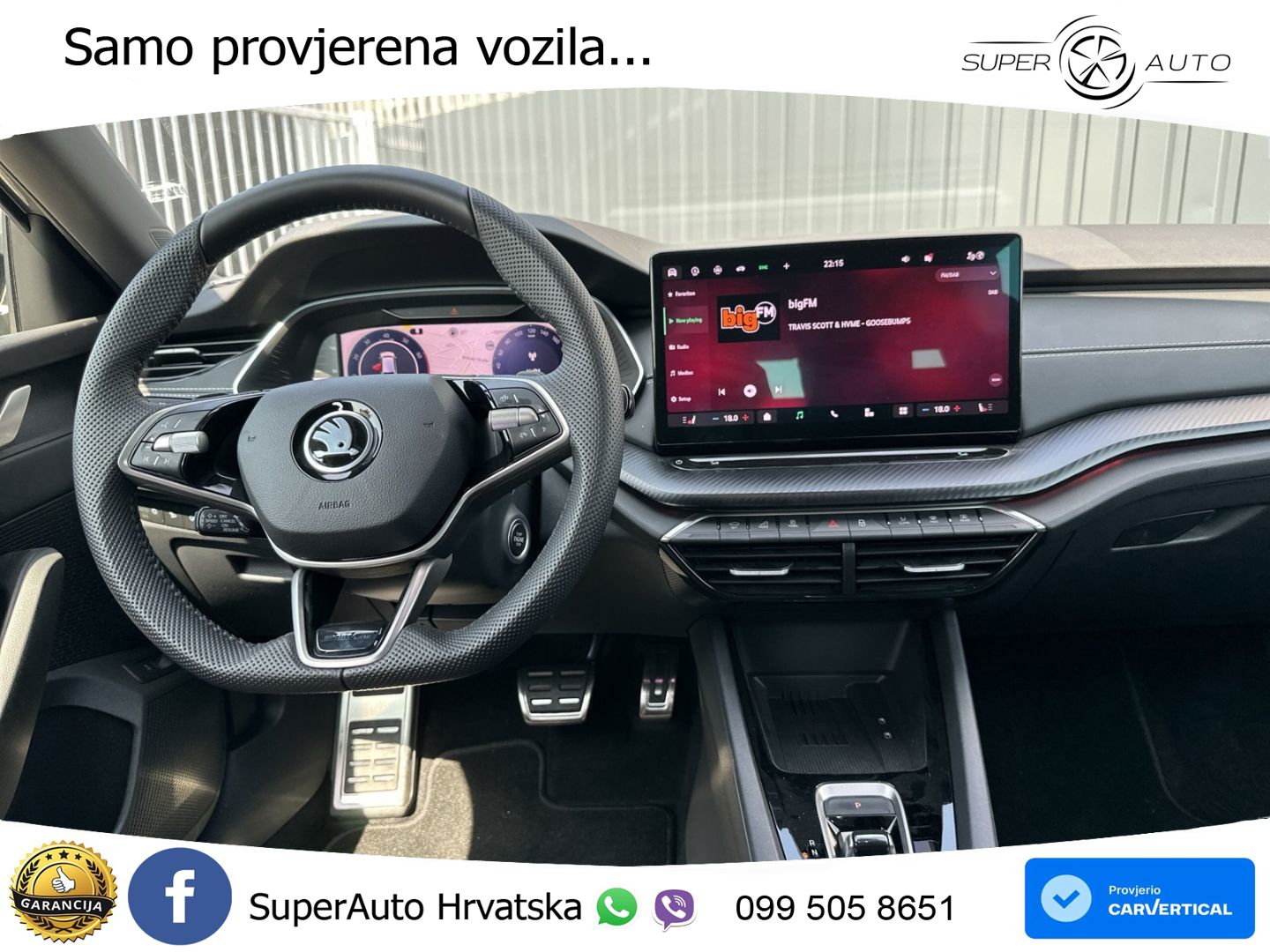 Škoda Octavia Combi 1.5 TSI (150 KS) DSG SportLine MATRIX+GR SJED+KAM