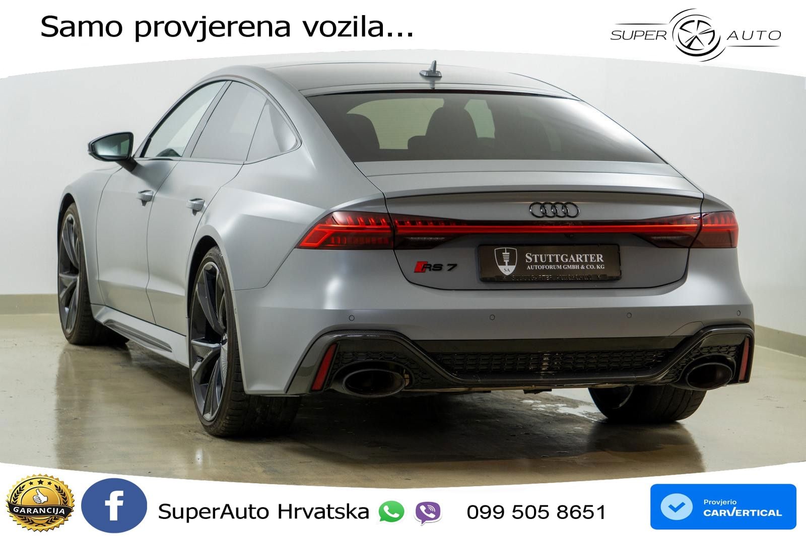 Audi RS7 4.0 TFSI V8 (600 KS) quattro tiptronic LED+GR SJED+ACC