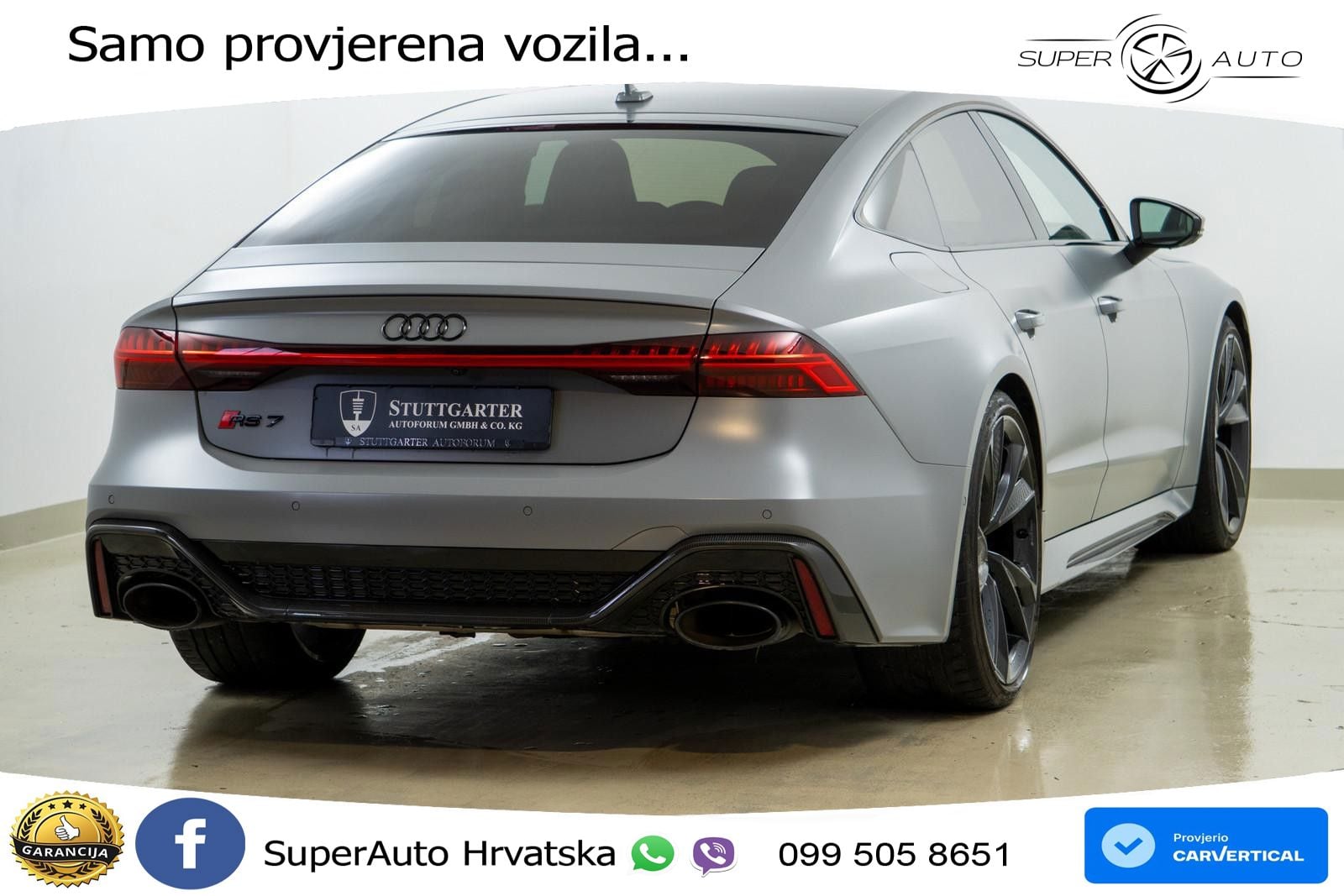 Audi RS7 4.0 TFSI V8 (600 KS) quattro tiptronic LED+GR SJED+ACC