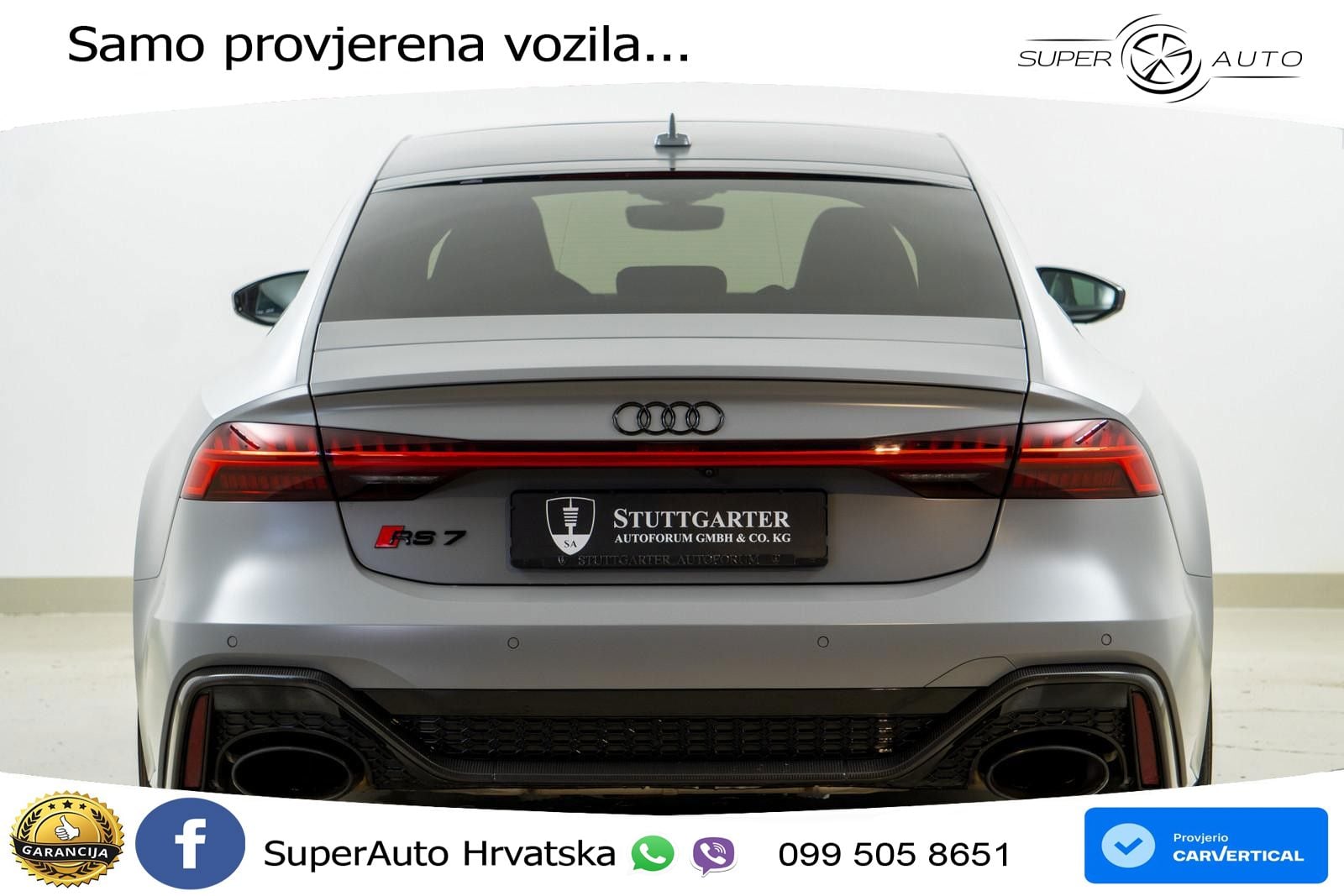 Audi RS7 4.0 TFSI V8 (600 KS) quattro tiptronic LED+GR SJED+ACC