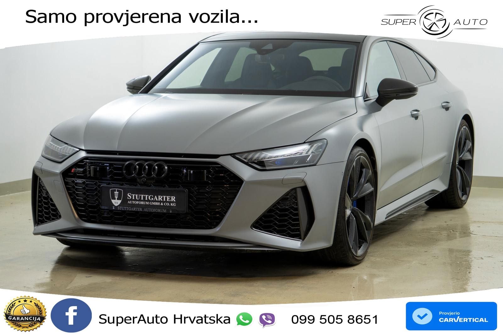 Audi RS7 4.0 TFSI V8 (600 KS) quattro tiptronic LED+GR SJED+ACC