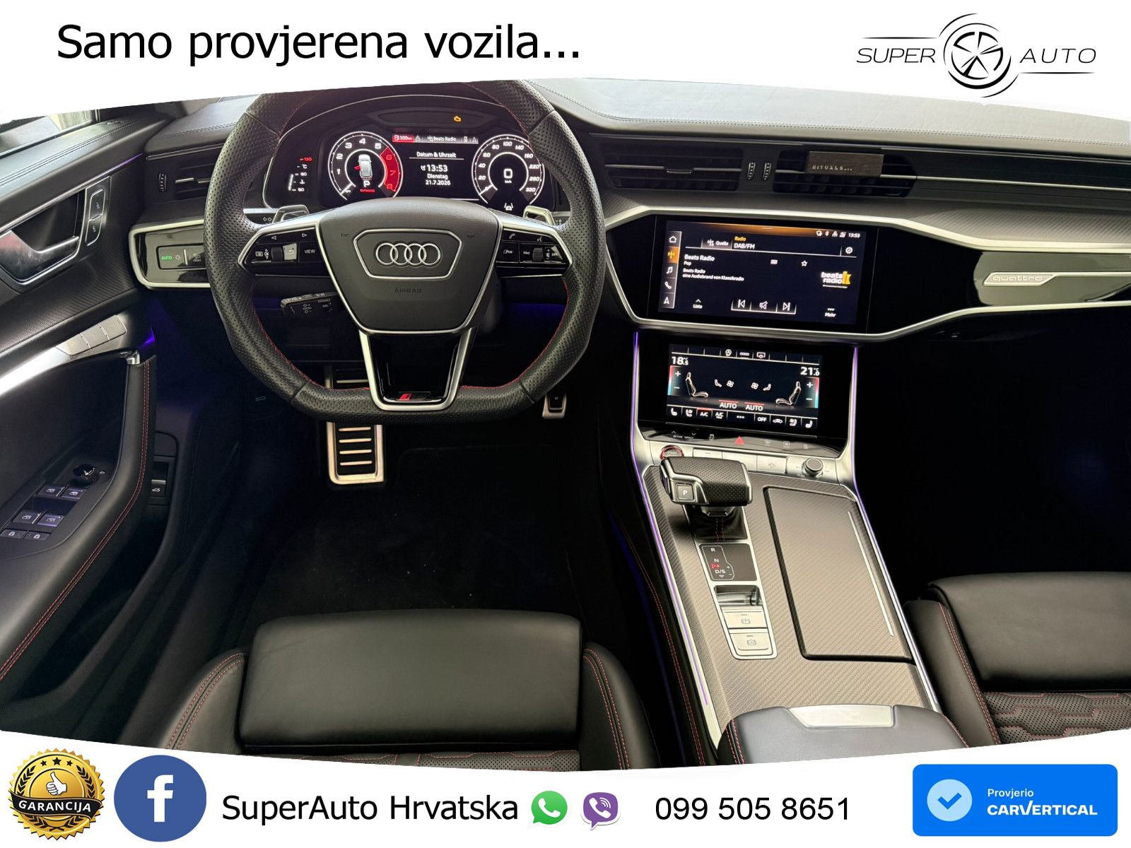 Audi RS6 Avant 4.0 TFSI V8 (600 KS) quattro Tiptronic Kuka LED+GR SJED+ACC