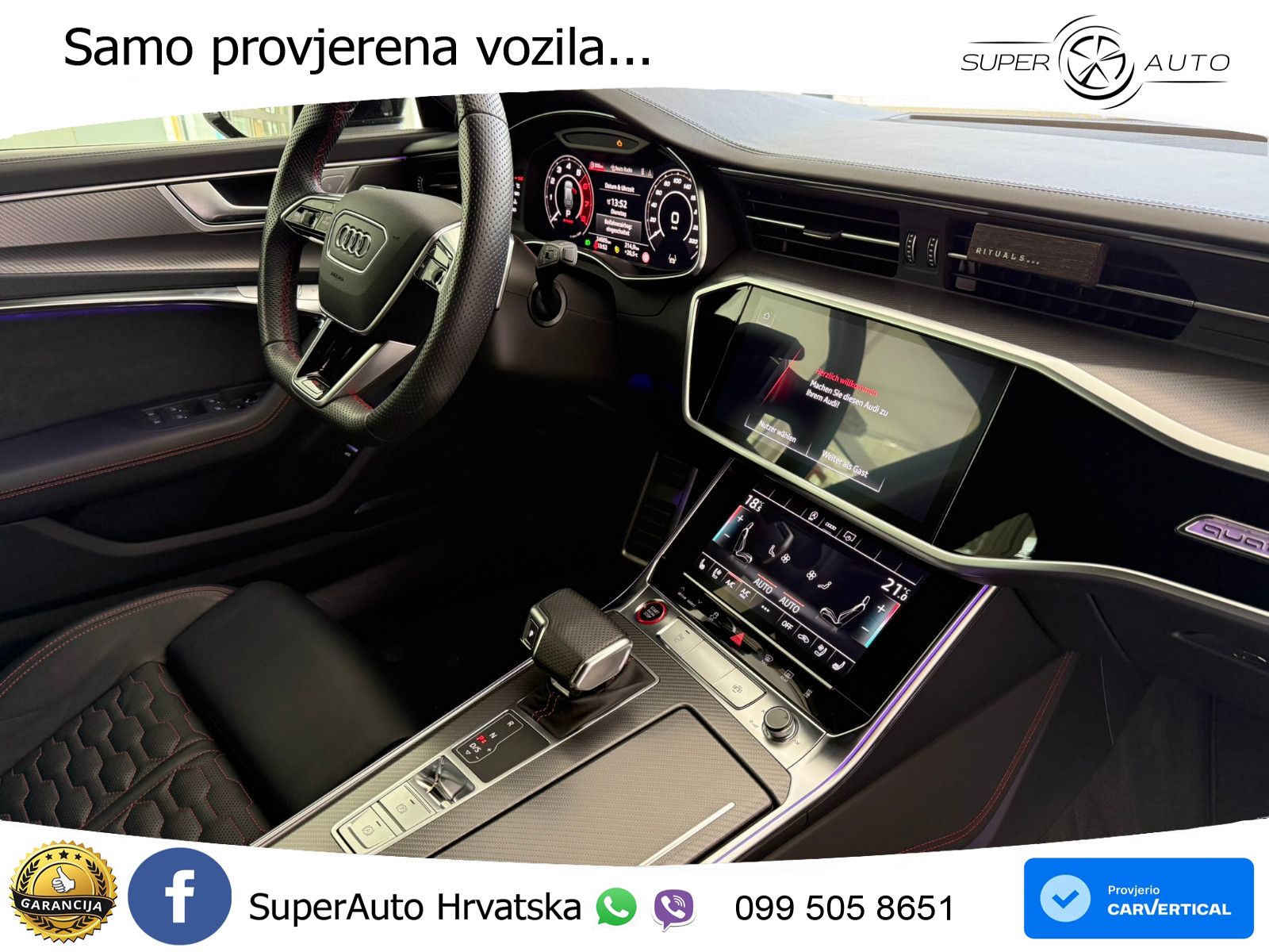 Audi RS6 Avant 4.0 TFSI V8 (600 KS) quattro Tiptronic Kuka LED+GR SJED+ACC