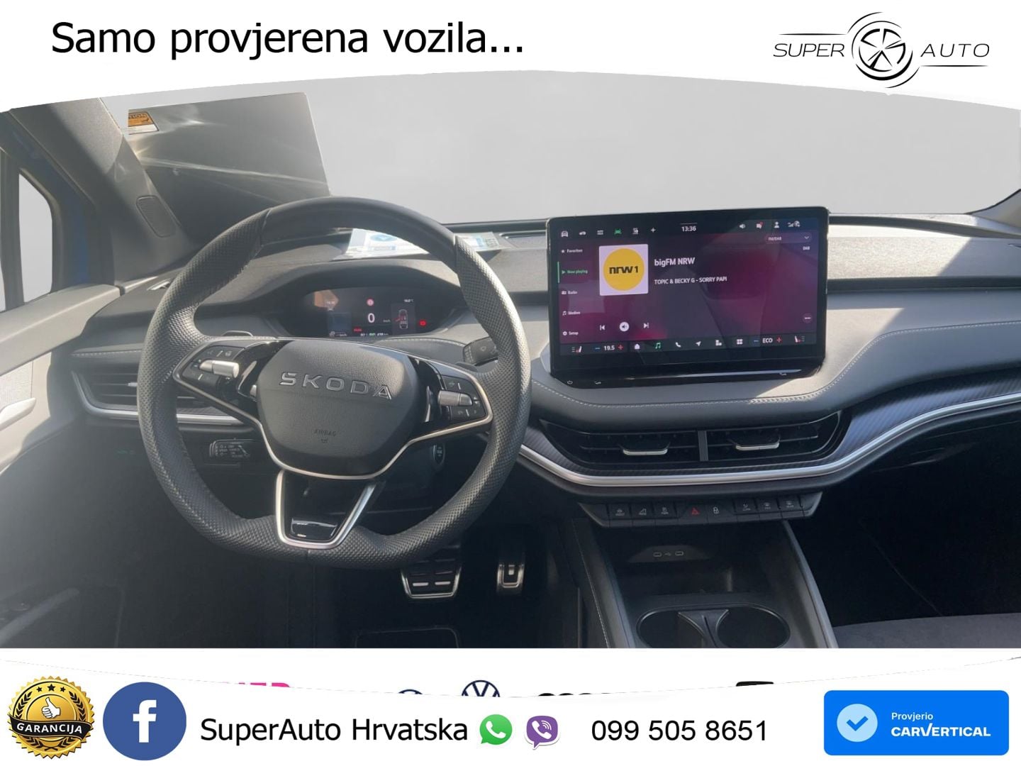 Škoda Enyaq iV 85 82 kWh (286 KS) SportLine LED+GR SJED+ACC