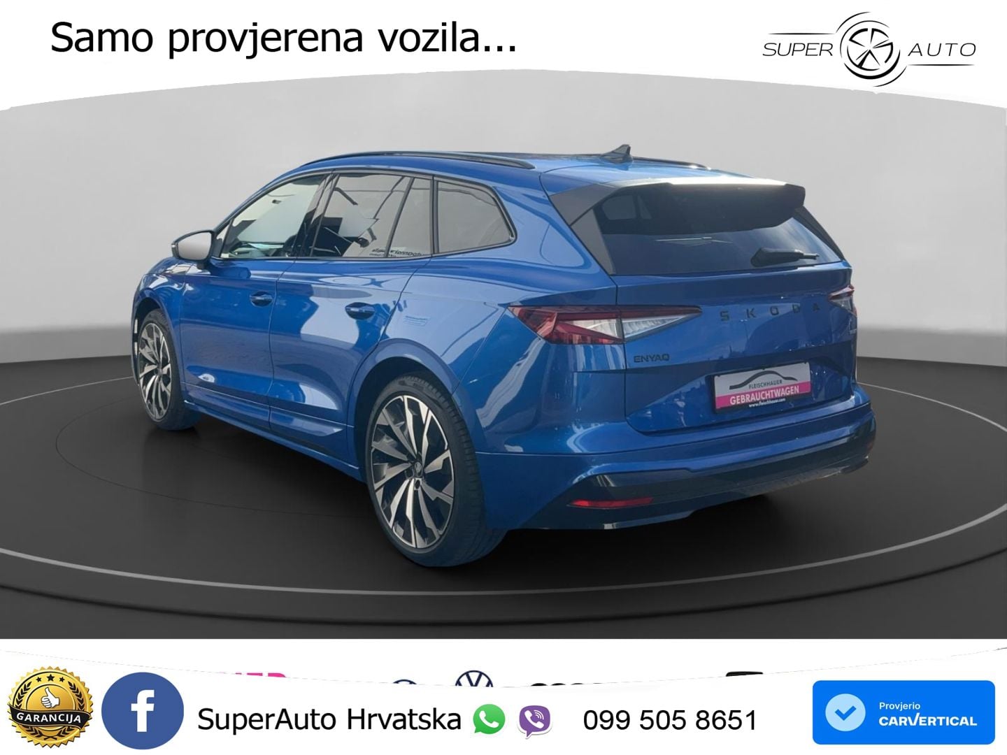 Škoda Enyaq iV 85 82 kWh (286 KS) SportLine LED+GR SJED+ACC
