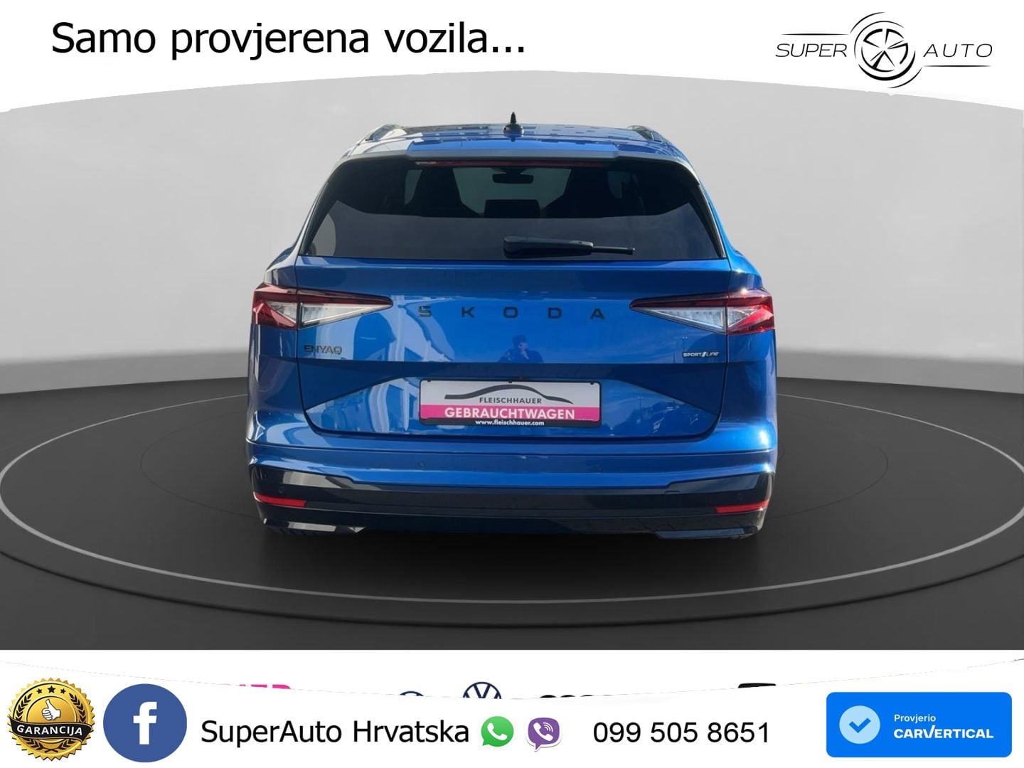 Škoda Enyaq iV 85 82 kWh (286 KS) SportLine LED+GR SJED+ACC