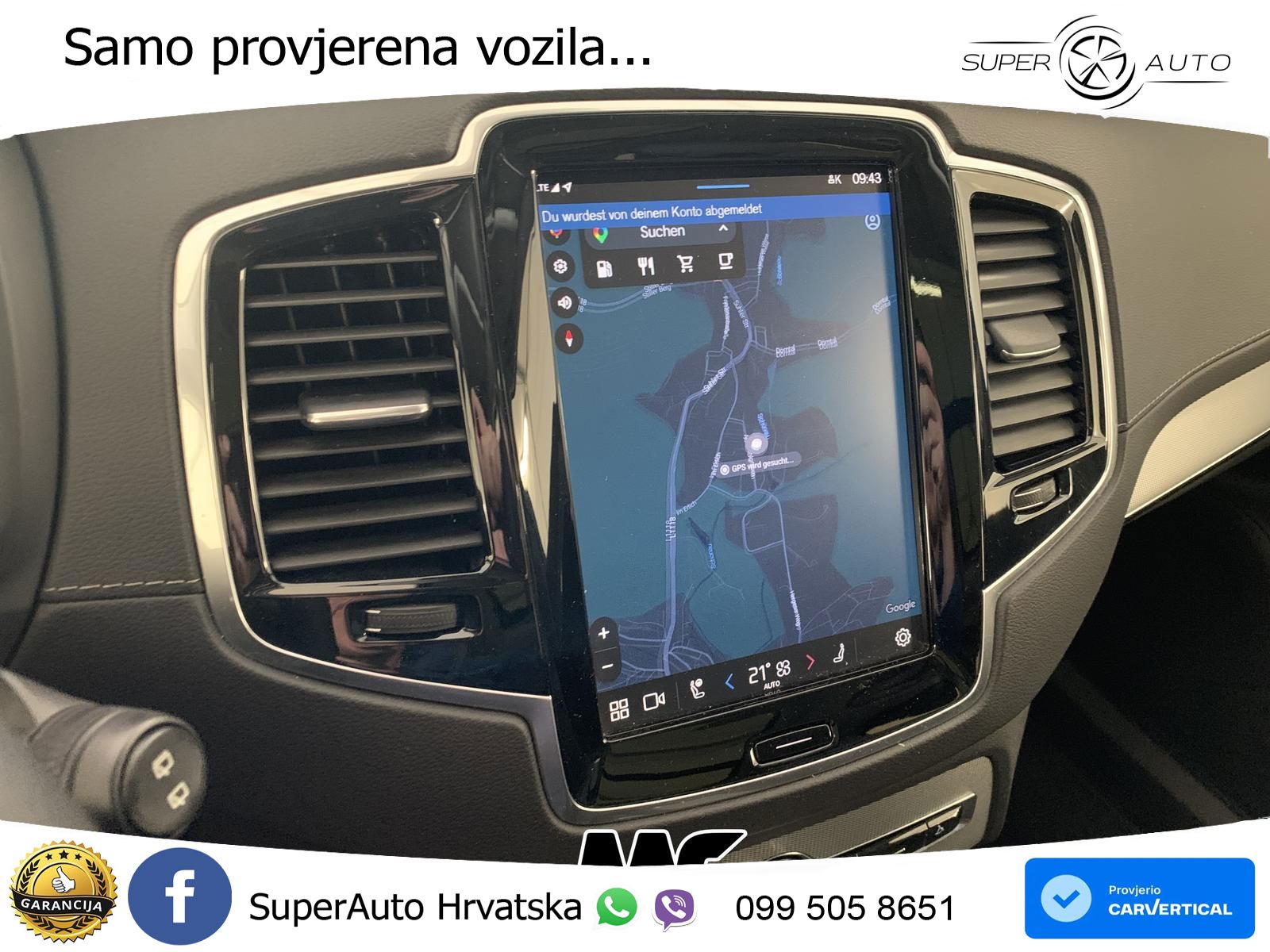 Volvo XC90 2.0 B5 Diesel AWD Automatic ACC+GR SJED+360+PANO