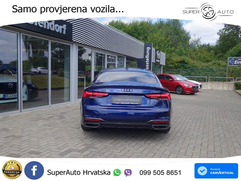 Audi A5 Sportback  40 TFSI (204 KS) S tronic advanced MATRIX+GR SJED+KAM
