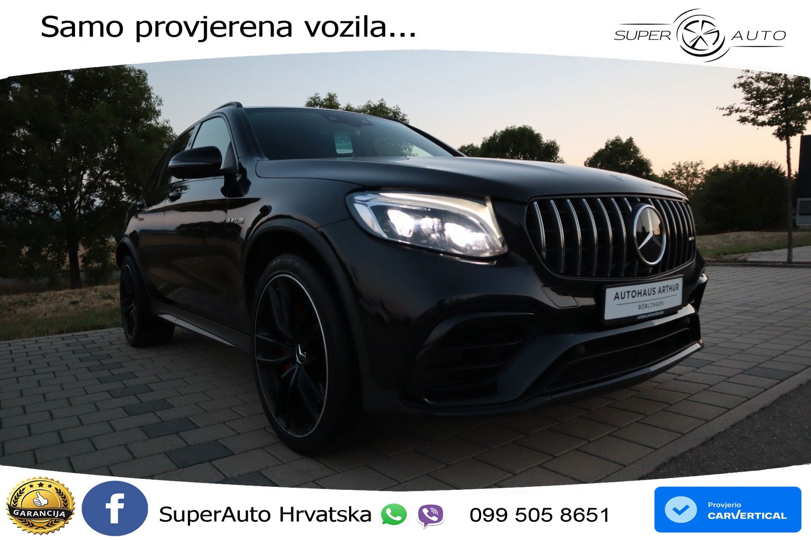 Mercedes AMG GLC 63 S V8 (510 KS) 4MATIC+ MCT LED+GR SJED+ACC