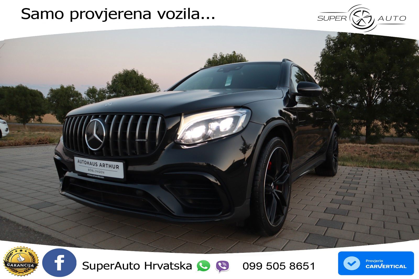 Mercedes AMG GLC 63 S V8 (510 KS) 4MATIC+ MCT LED+GR SJED+ACC