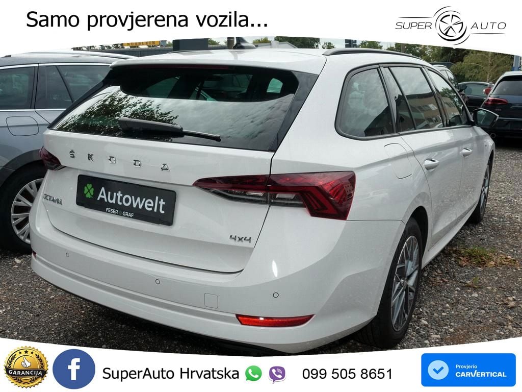 Škoda Octavia Combi 2.0 TDI (150 KS) 4x4 DSG LED+GR SJED+ACC