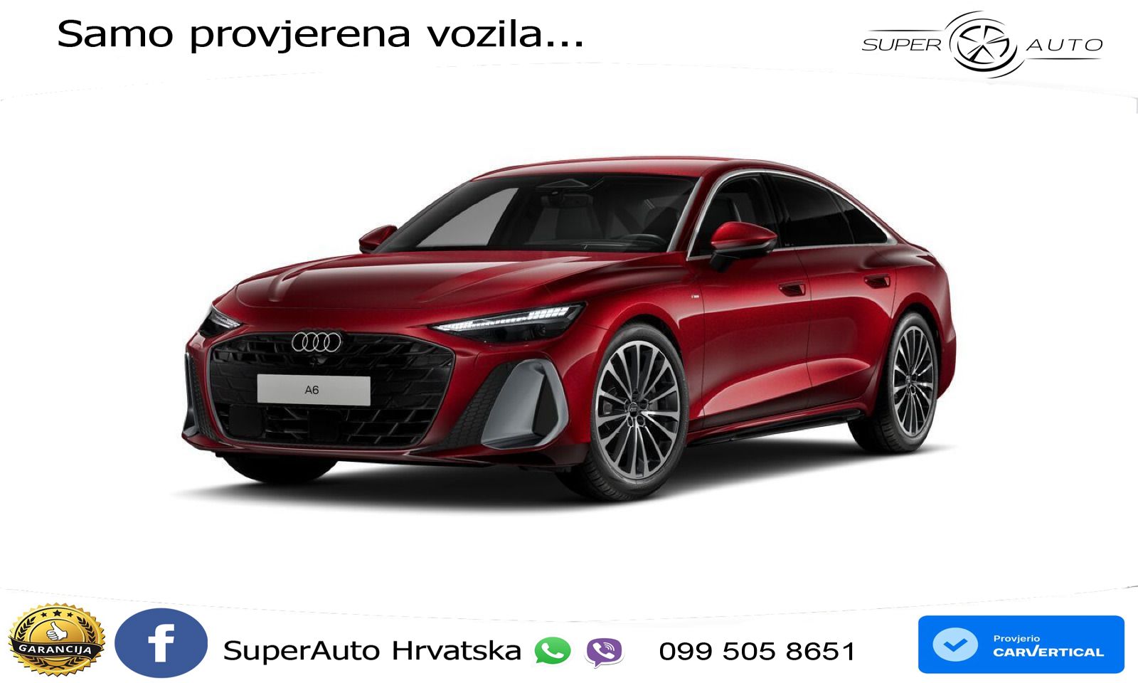 Audi A6 2.0 TDI (204 KS) quattro S tronic S line LED+GR SJED+ACC