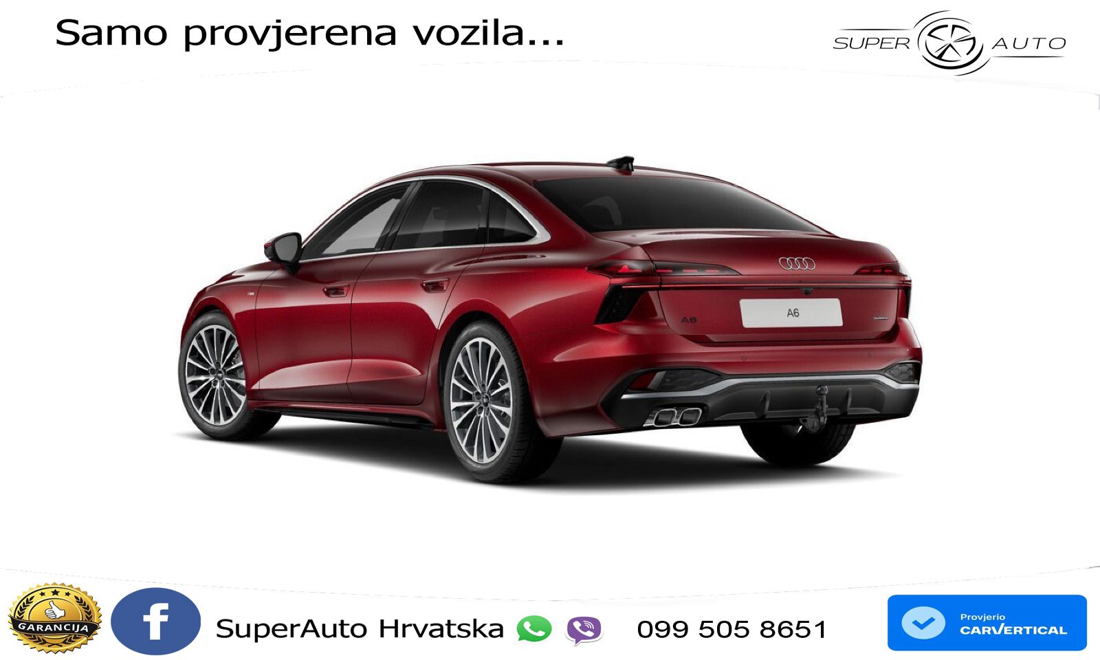 Audi A6 2.0 TDI (204 KS) quattro S tronic S line LED+GR SJED+ACC